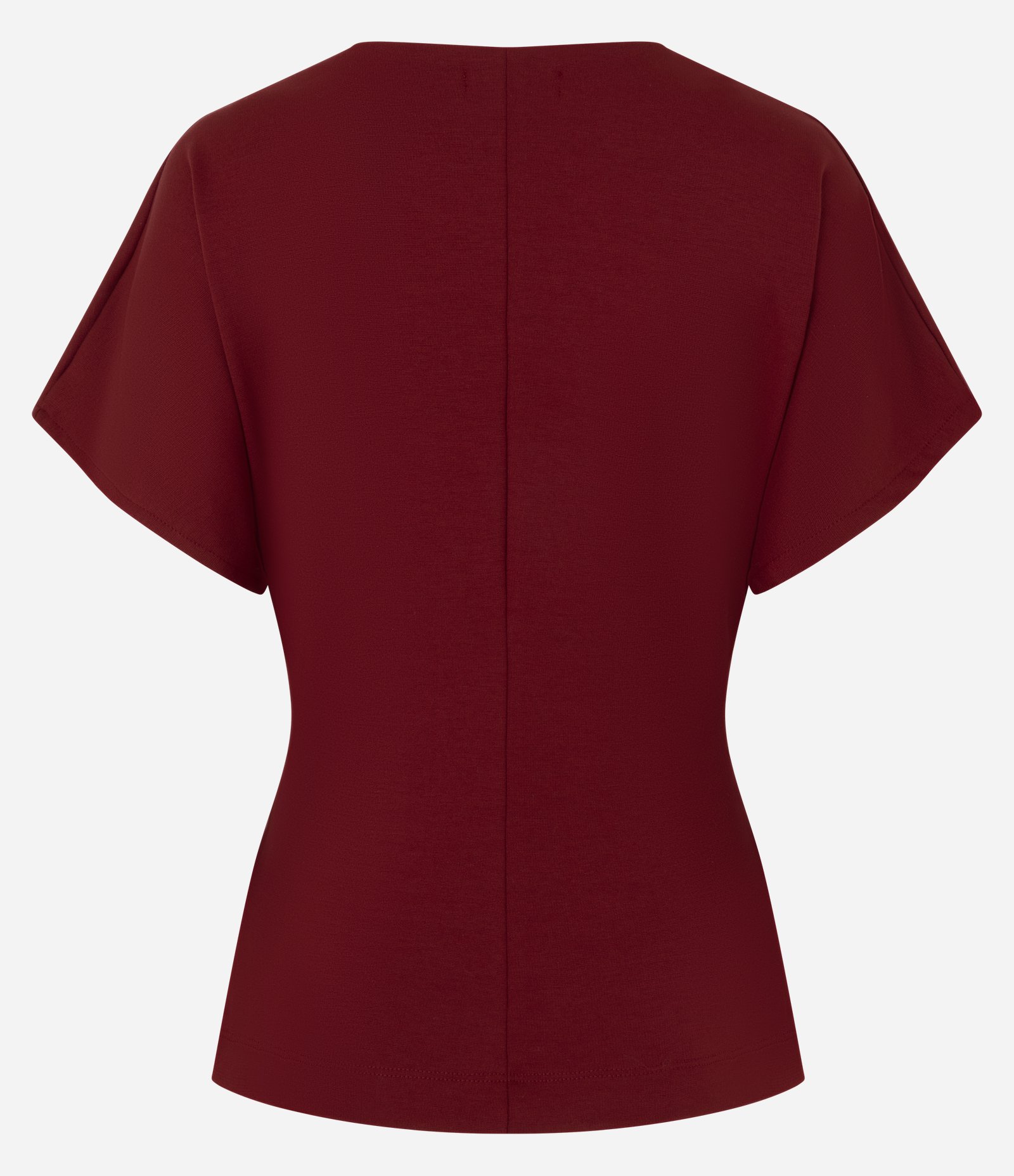 Blusa Peplum Estruturada com Pregas Frontais Vermelho 6