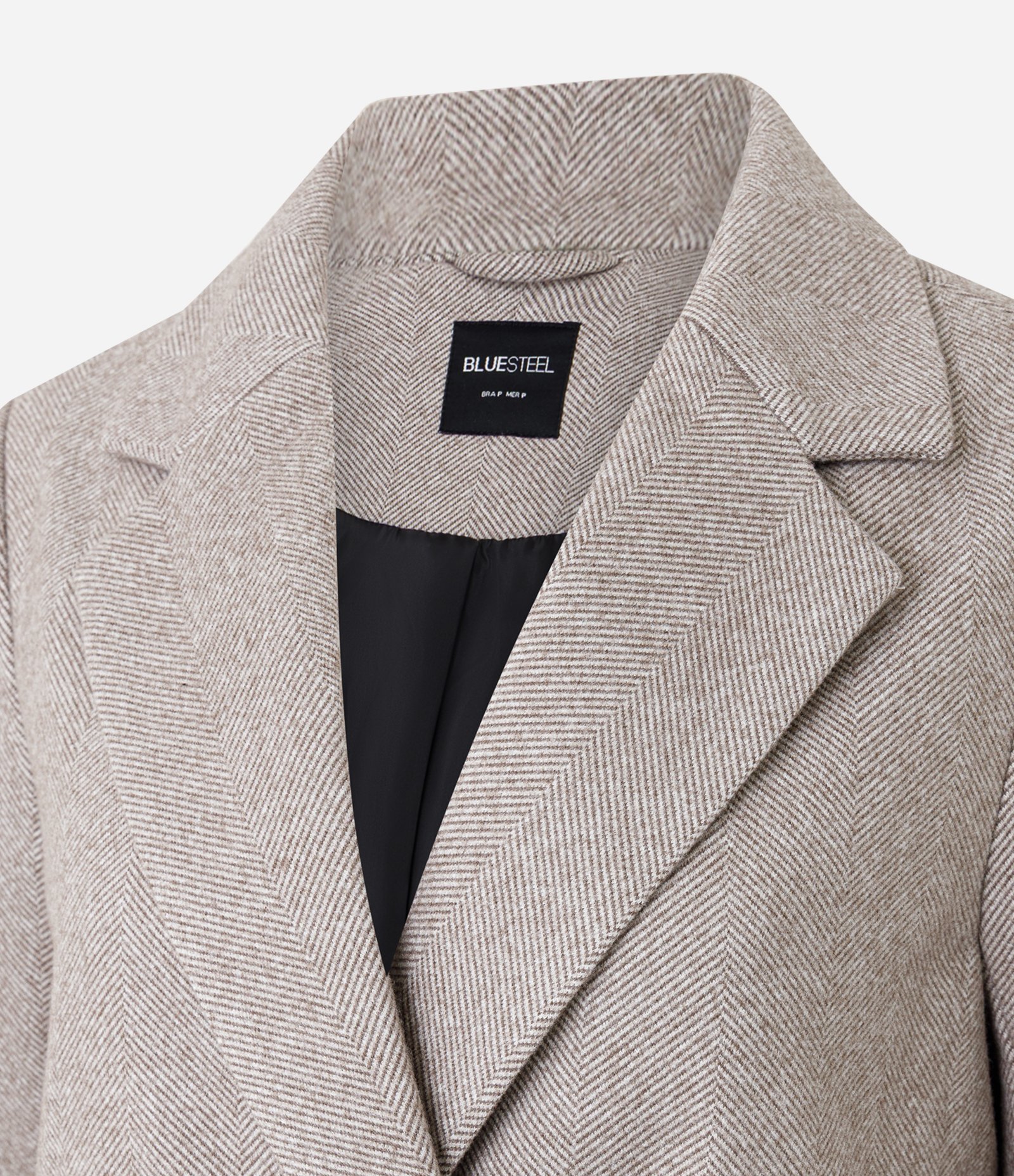 Blazer Alfaiatado Xadrez com Lapela e Botões Frontais Cinza 6