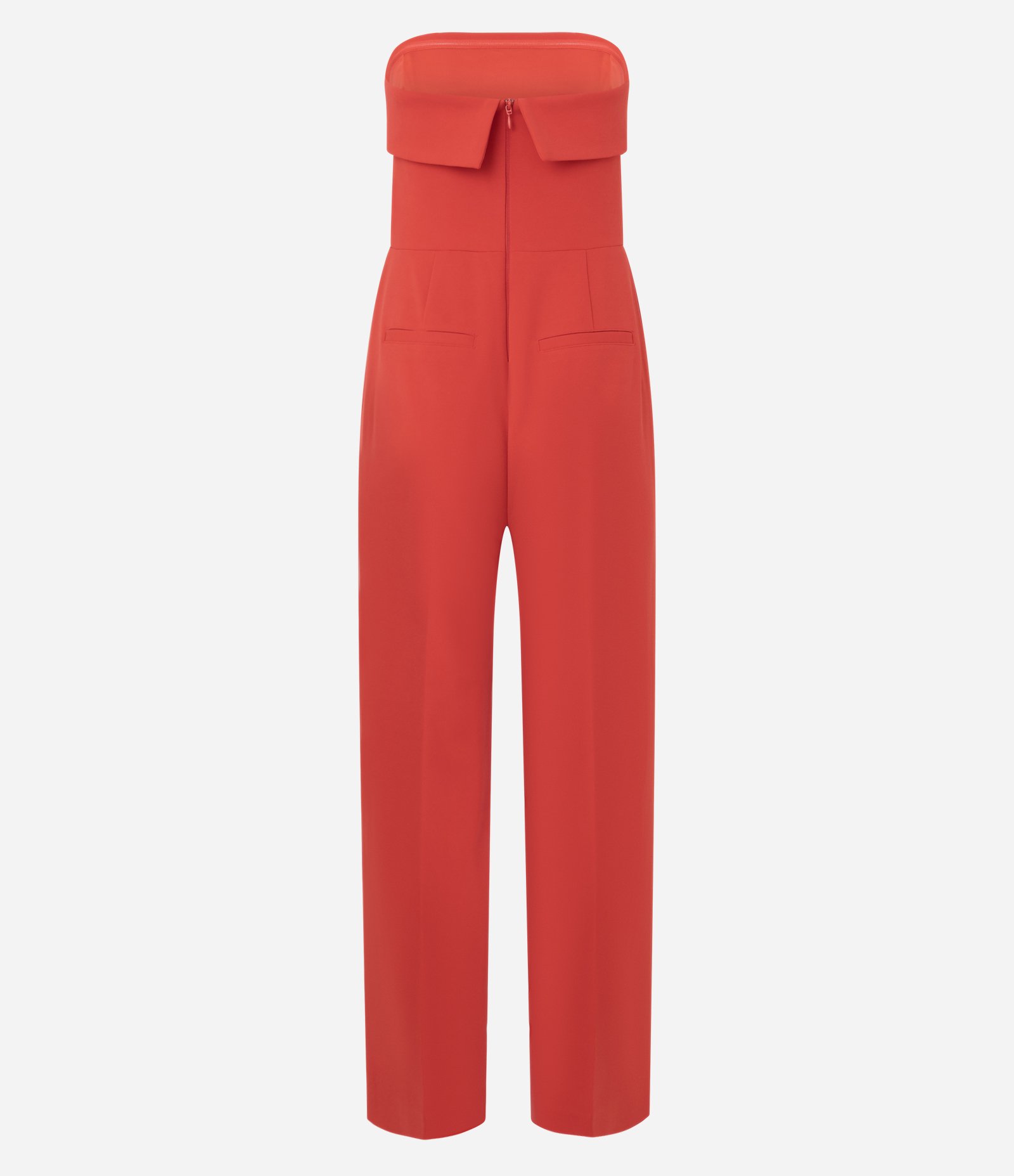 Macacão Pantalona em Crepe Tomara que Caia Vermelho 2
