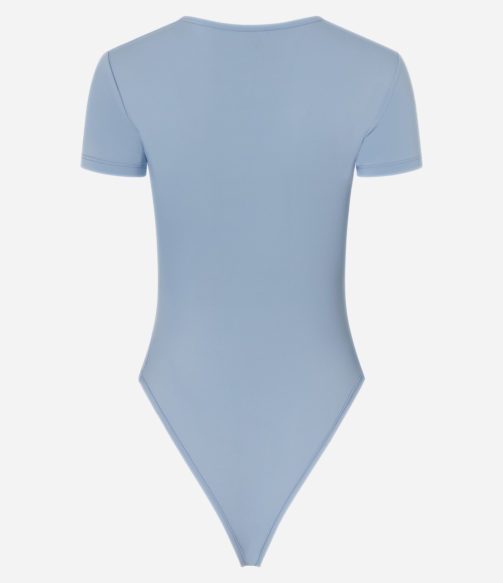 Body Básico em Poliamida com Mangas Curtas Azul Bebê 2
