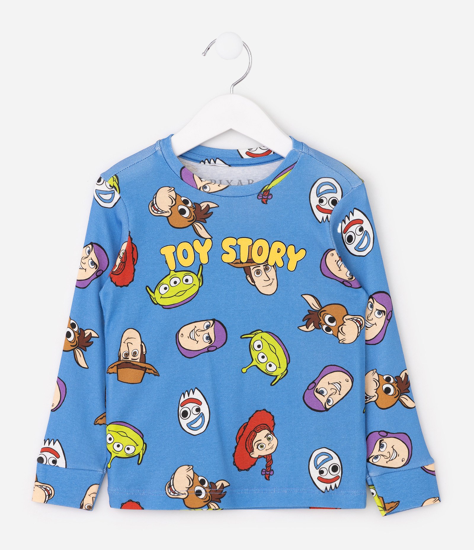 Pijama Infantil Longo em Ribana Estampa Toy Story - Tam 2 a 8 anos Azul 2