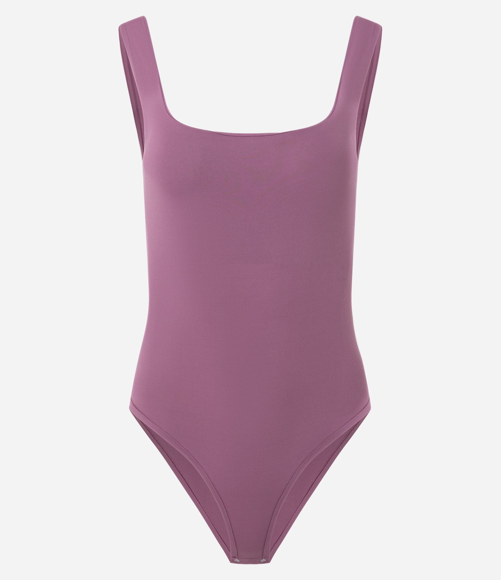 Body em Poliamida com Decote Quadrado Rosa 1