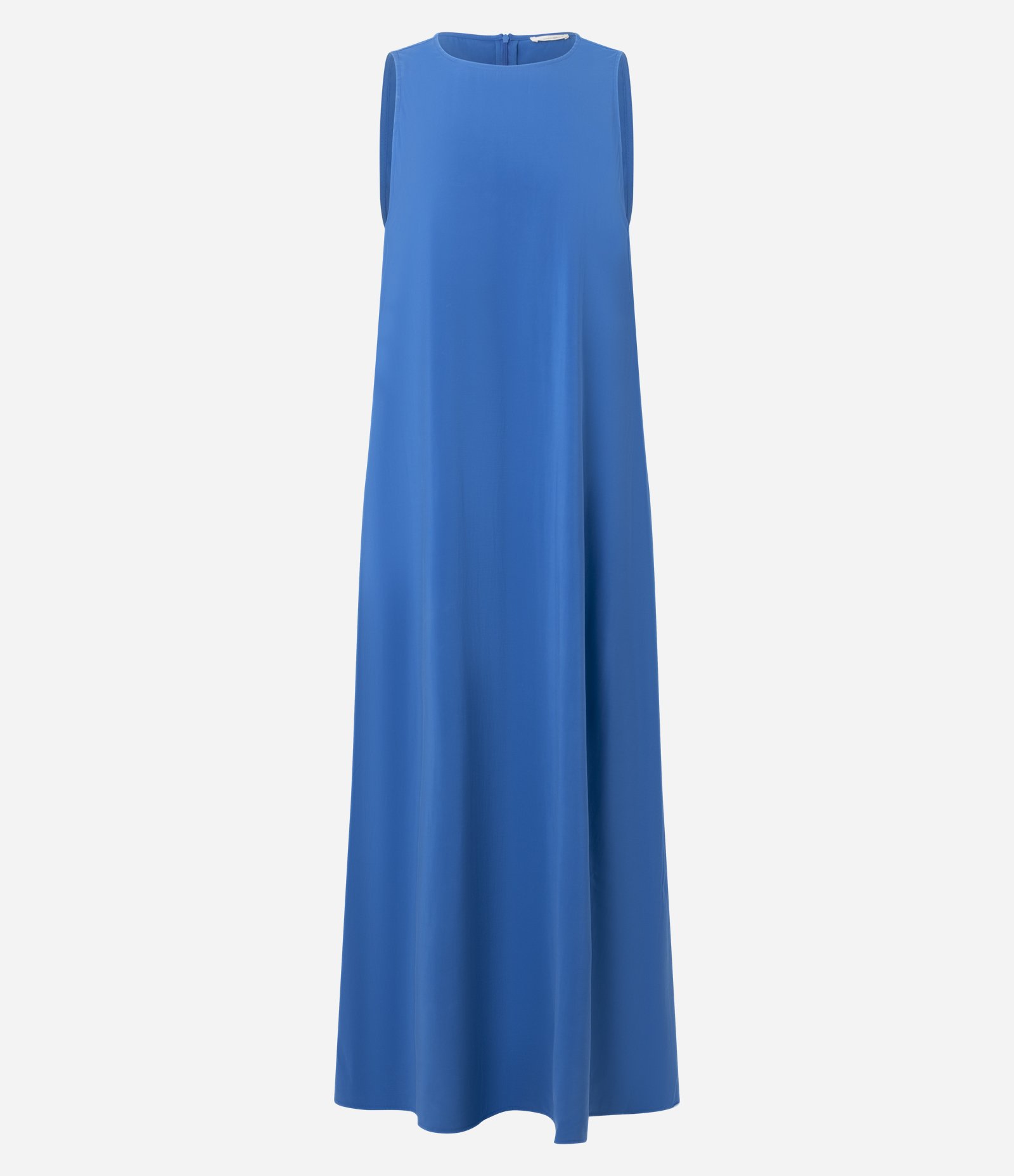 Vestido Midi com Decote Redondo Azul 1