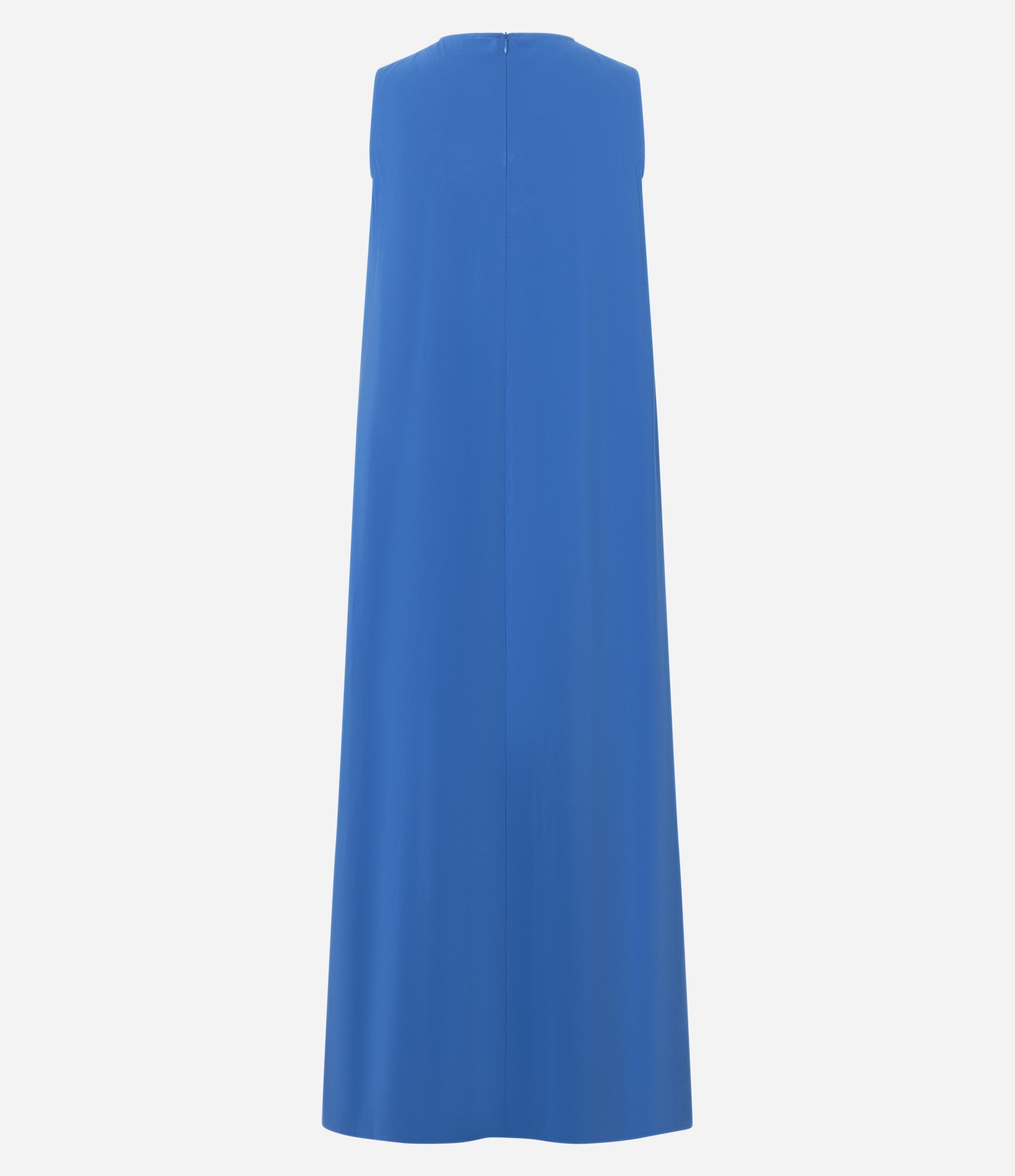 Vestido Midi com Decote Redondo Azul 2