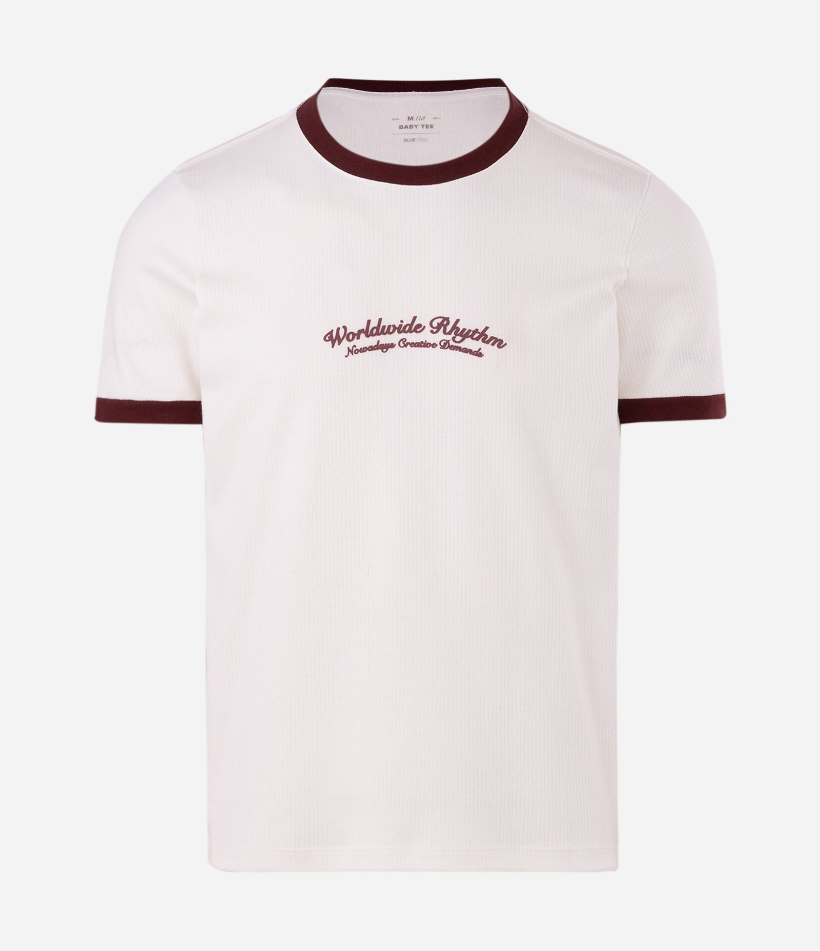 Camiseta Baby Tee Worldwide Rhythm Branco 5