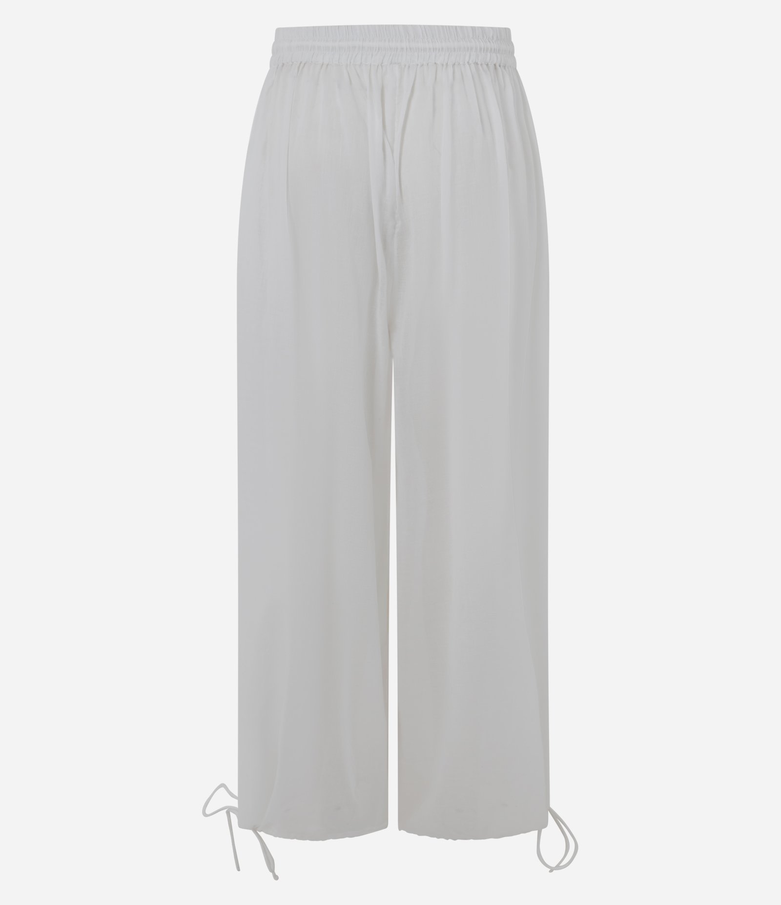 Calça Aladim em Algodão com Barra Ajustável Branco 6