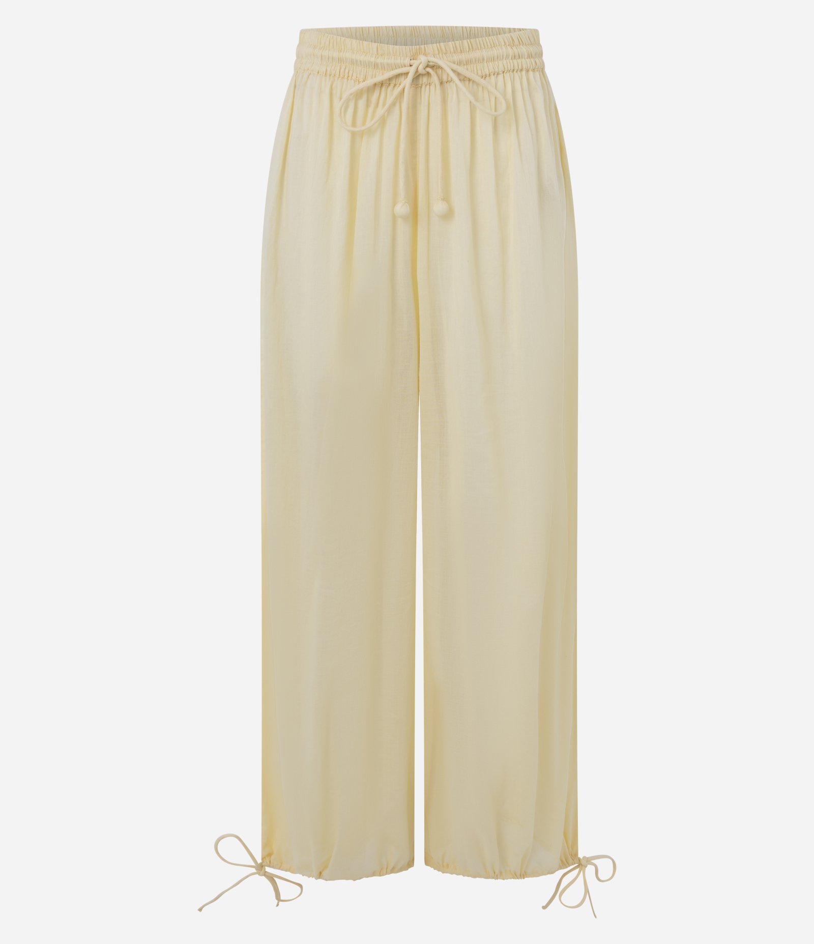 Calça Aladim em Algodão com Barra Ajustável Amarelo 6