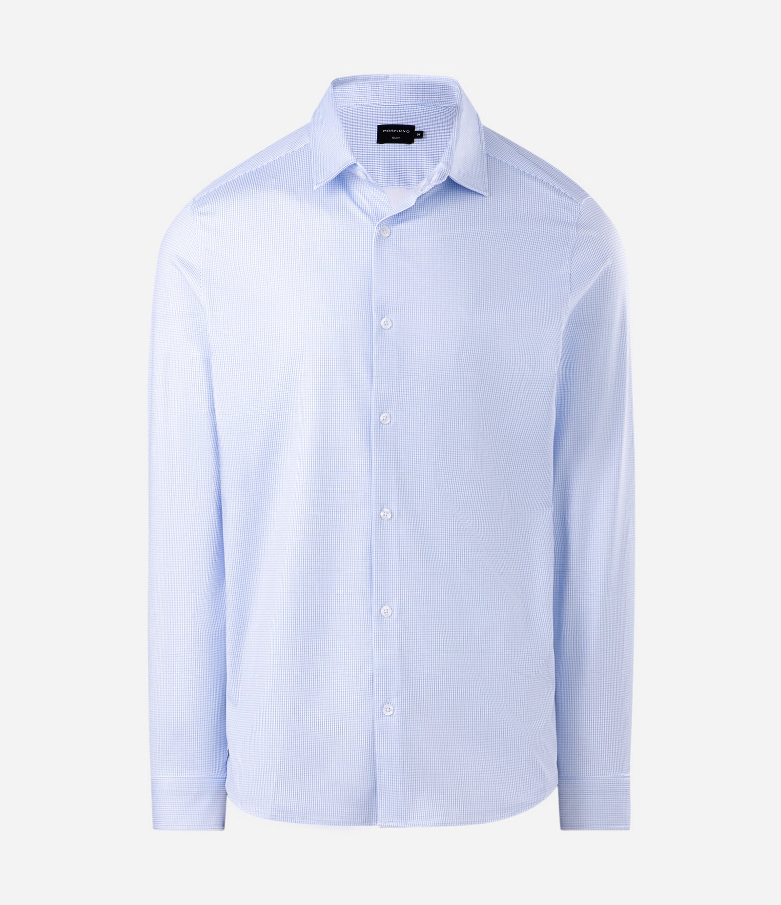 Camisa Performance Xadrez em Poliamida com Toque Gelado Azul 5