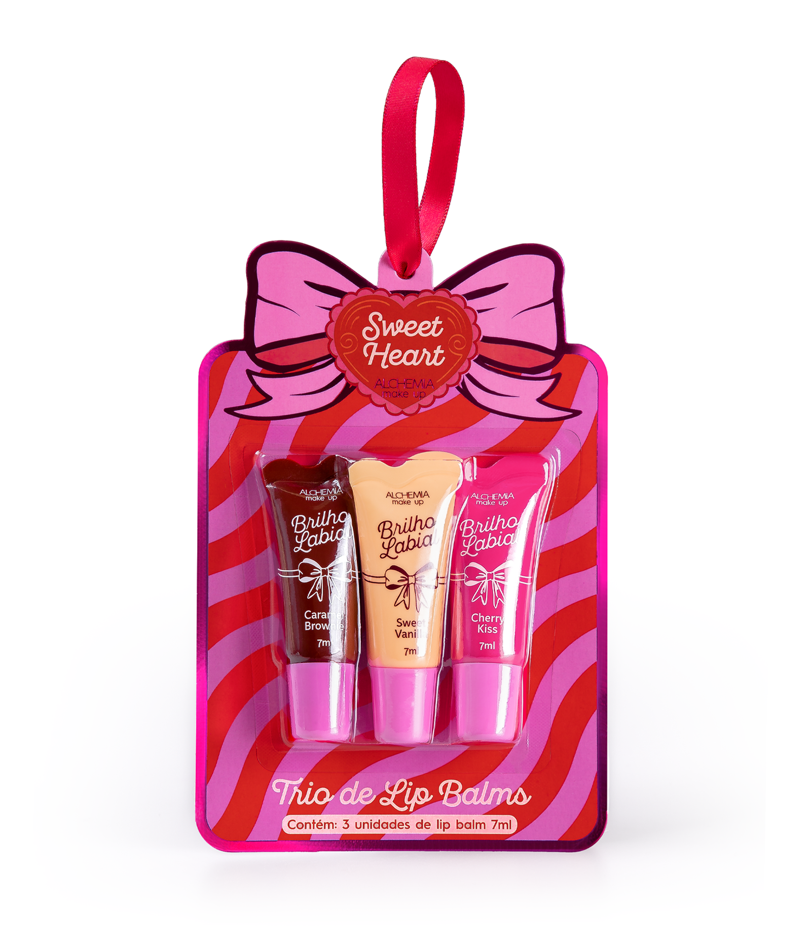 Trio de Lip Balms Make Up Sweet Heart Alchemia Chocolate Mordore 1