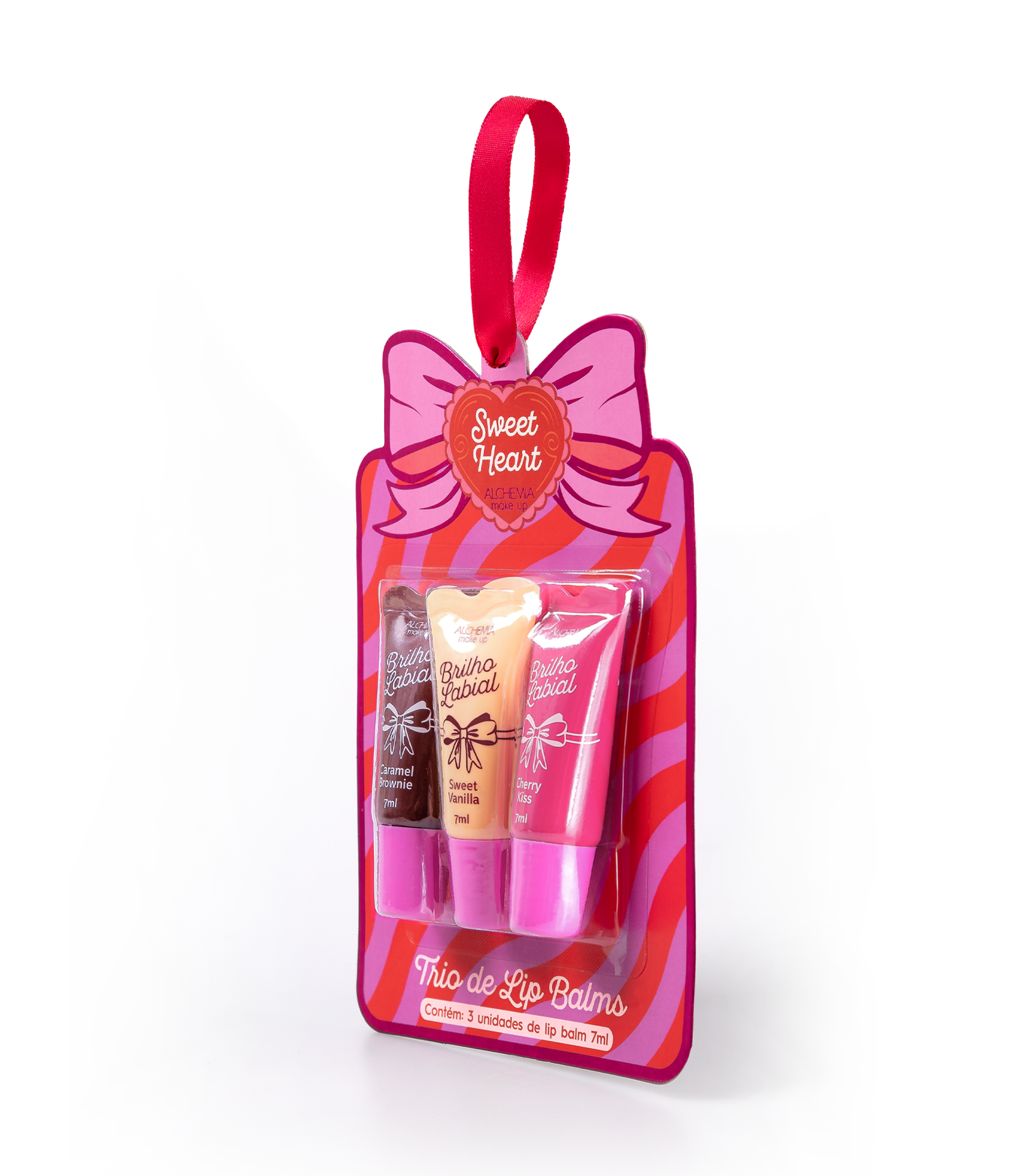 Trio de Lip Balms Make Up Sweet Heart Alchemia Chocolate Mordore 2
