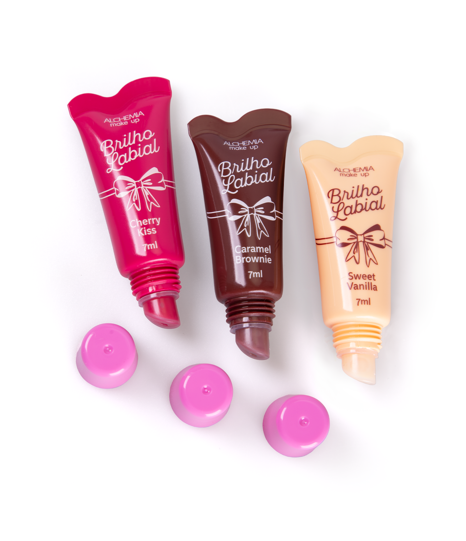 Trio de Lip Balms Make Up Sweet Heart Alchemia Chocolate Mordore 5