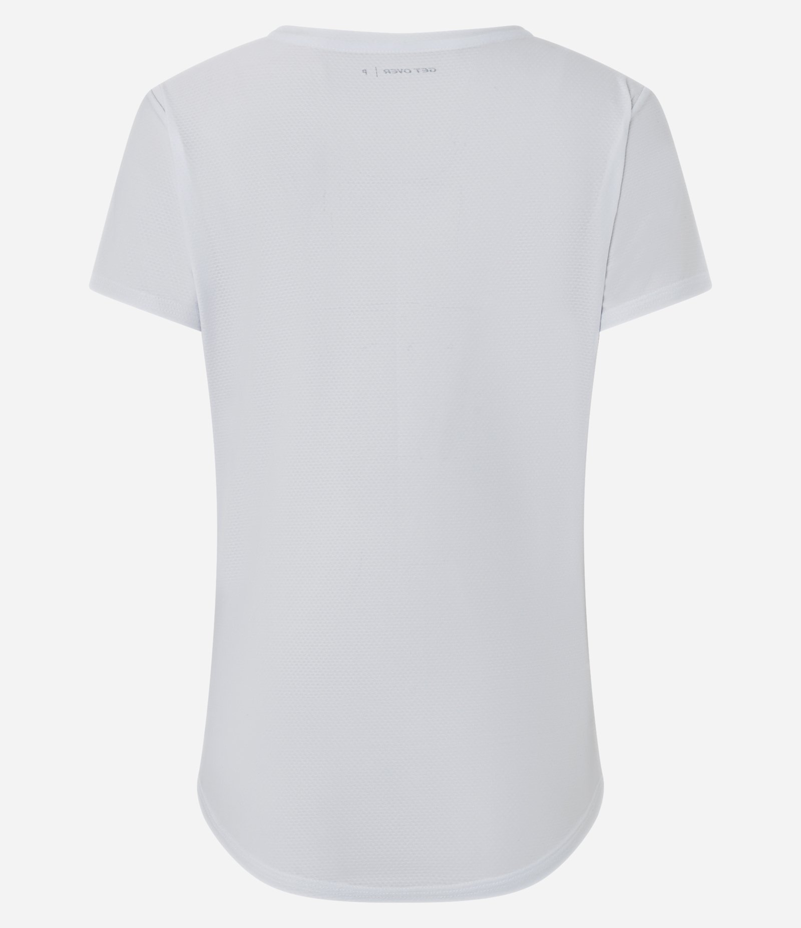 Camiseta Esportiva em Microfibra com Estampa de Ondas Branco 7