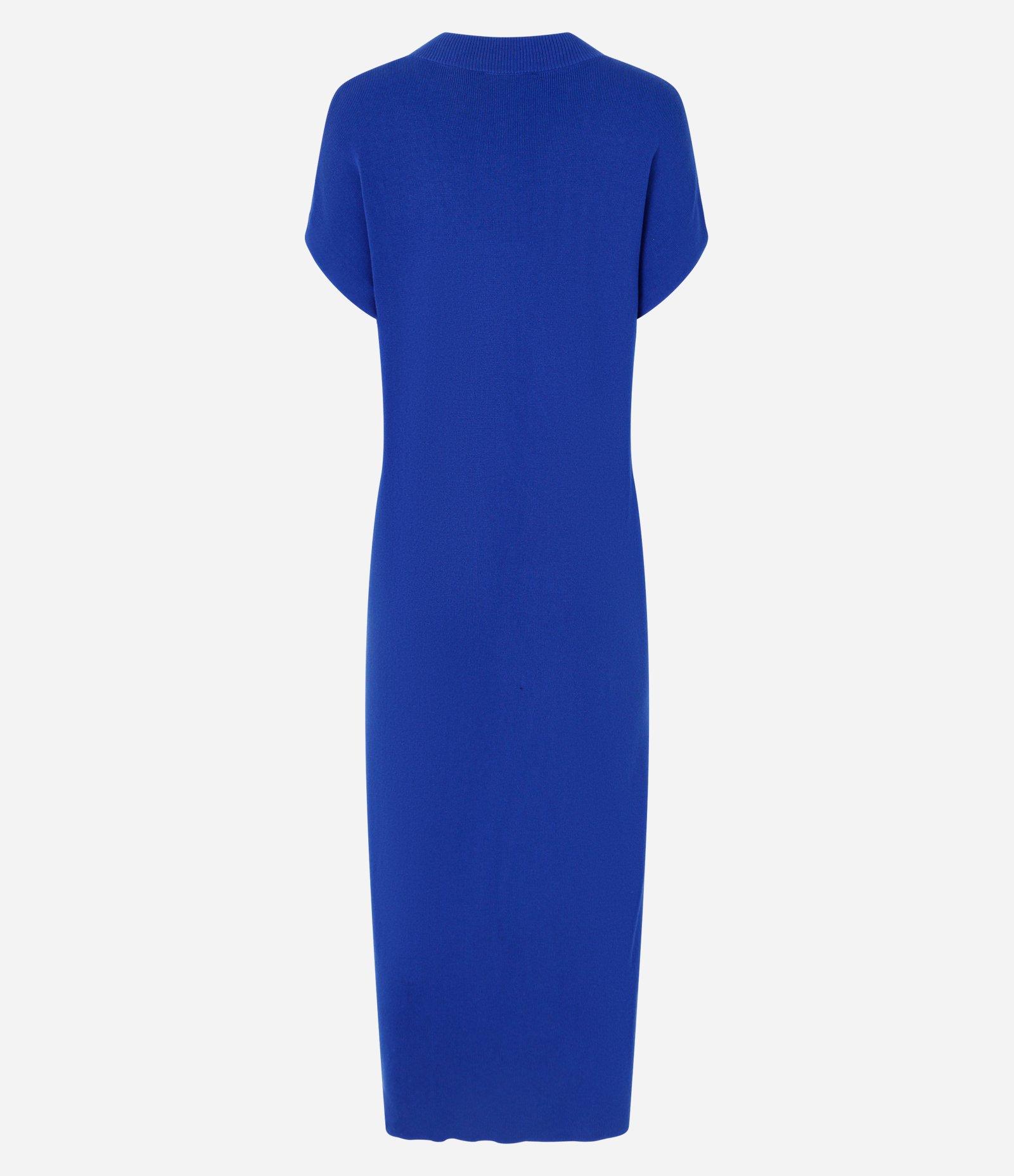 Vestido Midi em Tricô com Manga Morcego Azul 3