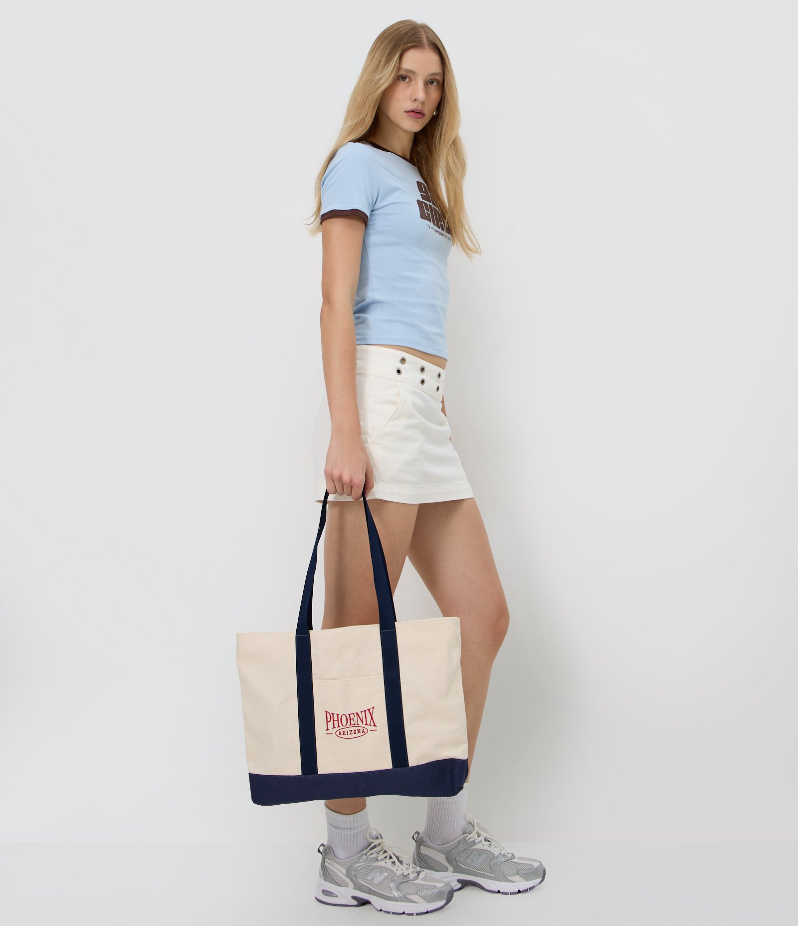 Bolsa Grande com Alça Contrastante e Lettering Phoenix Off White 2