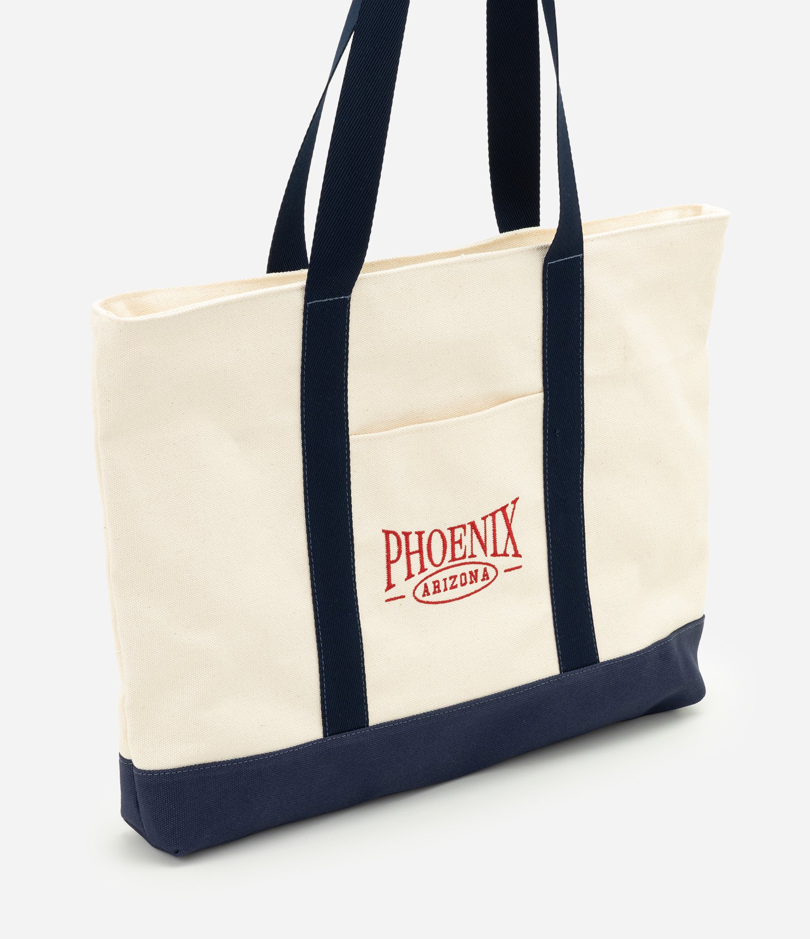 Bolsa Grande com Alça Contrastante e Lettering Phoenix Off White 1