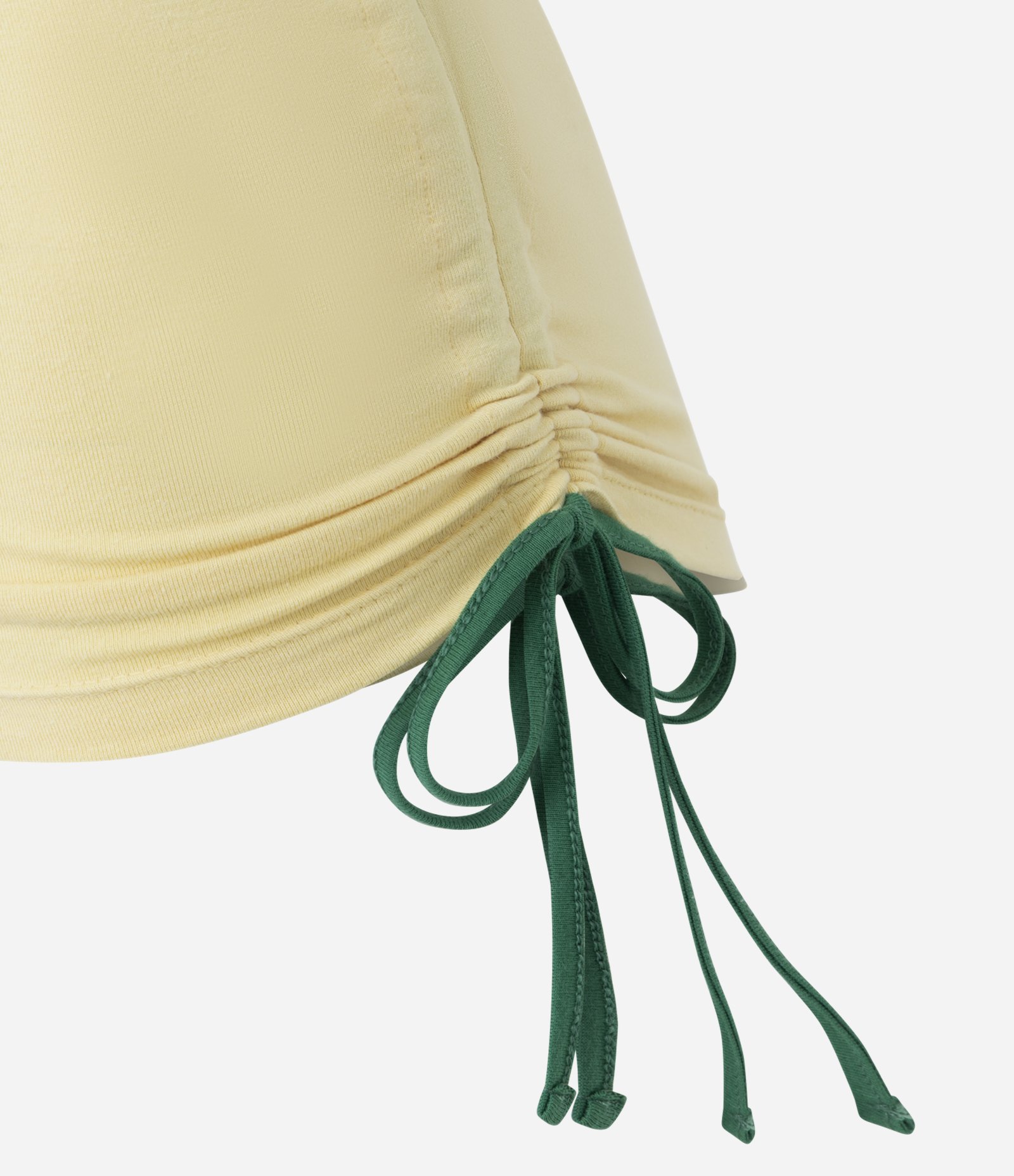 Camiseta em Algodão com Estampa Guaraná e Amarração Lateral Amarelo 8