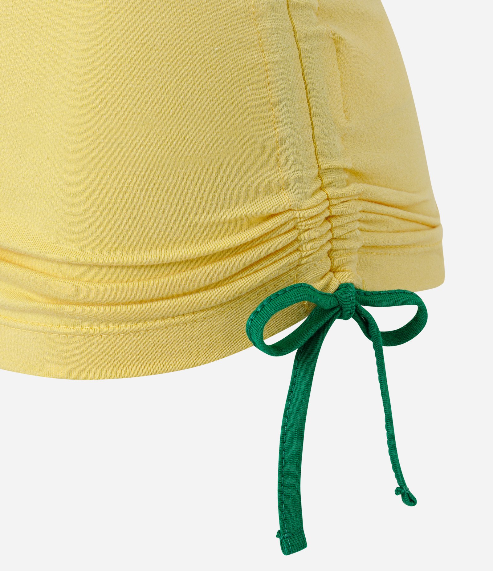 Camiseta em Algodão com Estampa Guaraná e Amarração Lateral Amarelo 6