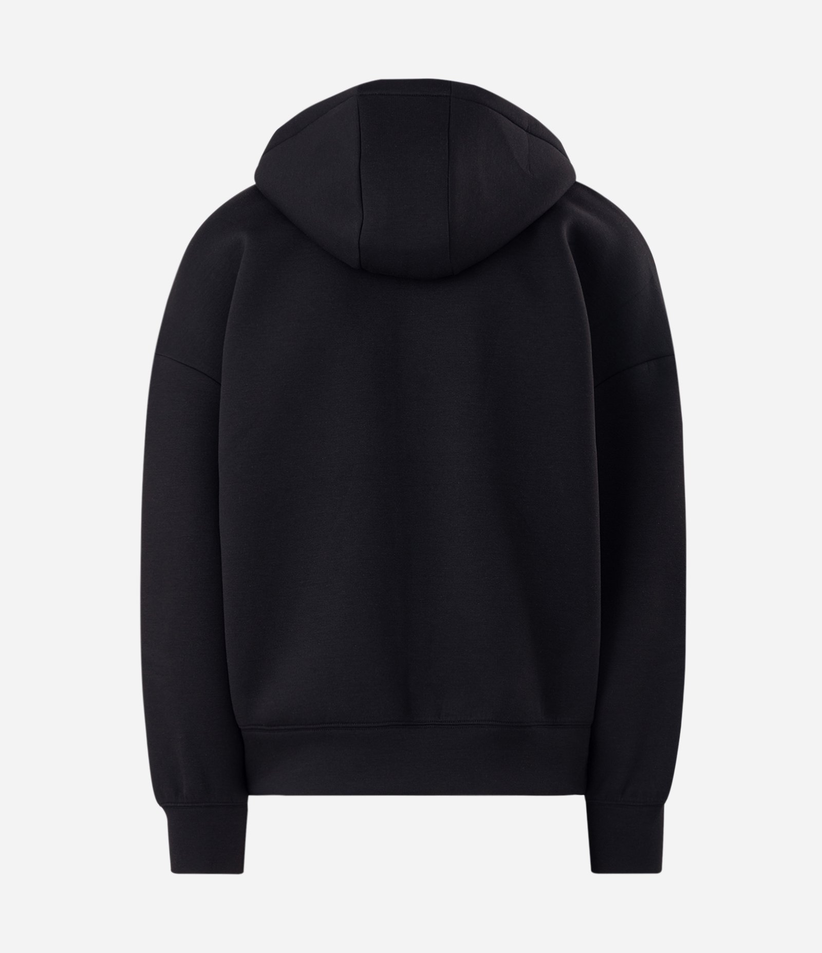 Jaqueta Boxy em Malha Scuba com Capuz Preto 6