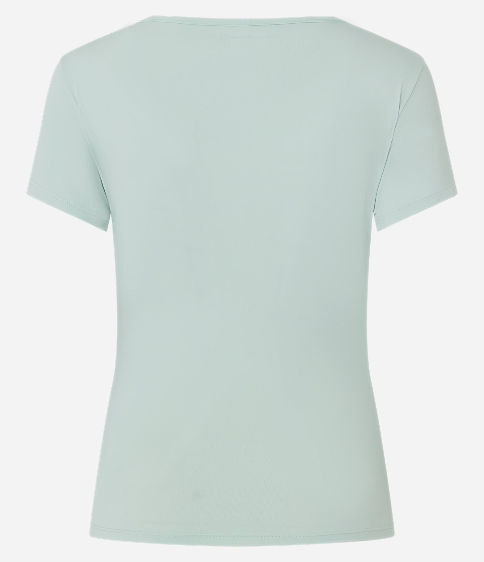 Camiseta Esportiva Ajustada em Microfibra com Decote Quadrado Verde 6