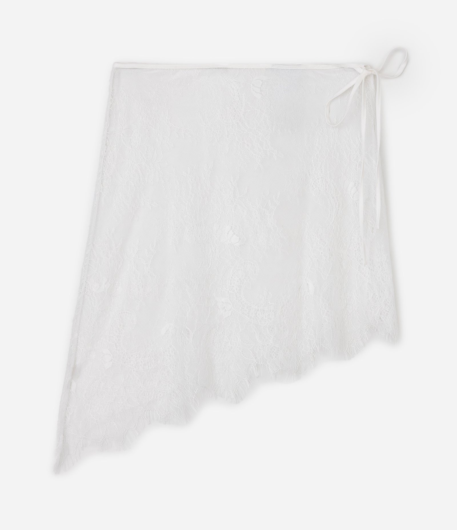 Lenço de Cintura em Renda com Amarração Branco 5