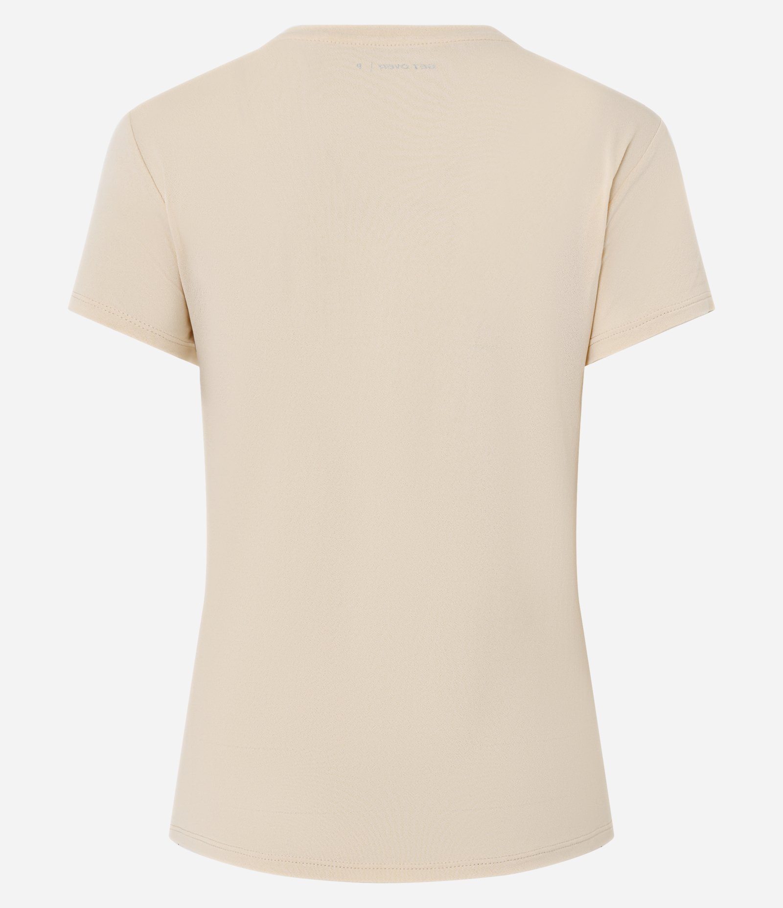 Camiseta Esportiva com Lettering Connection Bege 7