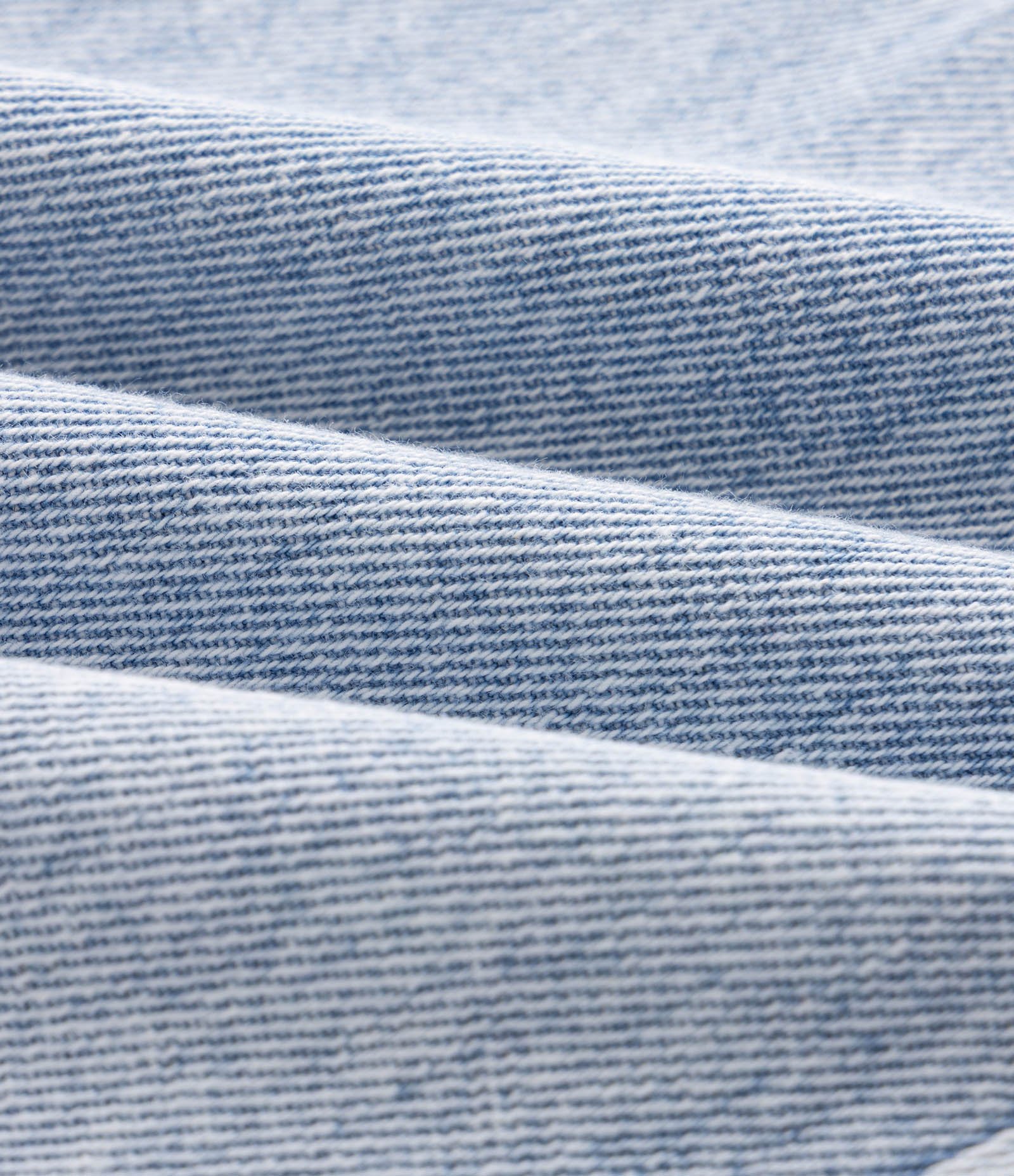Calça Jeans Reta Infantil com Desfiados de Laços Laterais - Tam 5 a 14 Anos Azul 3