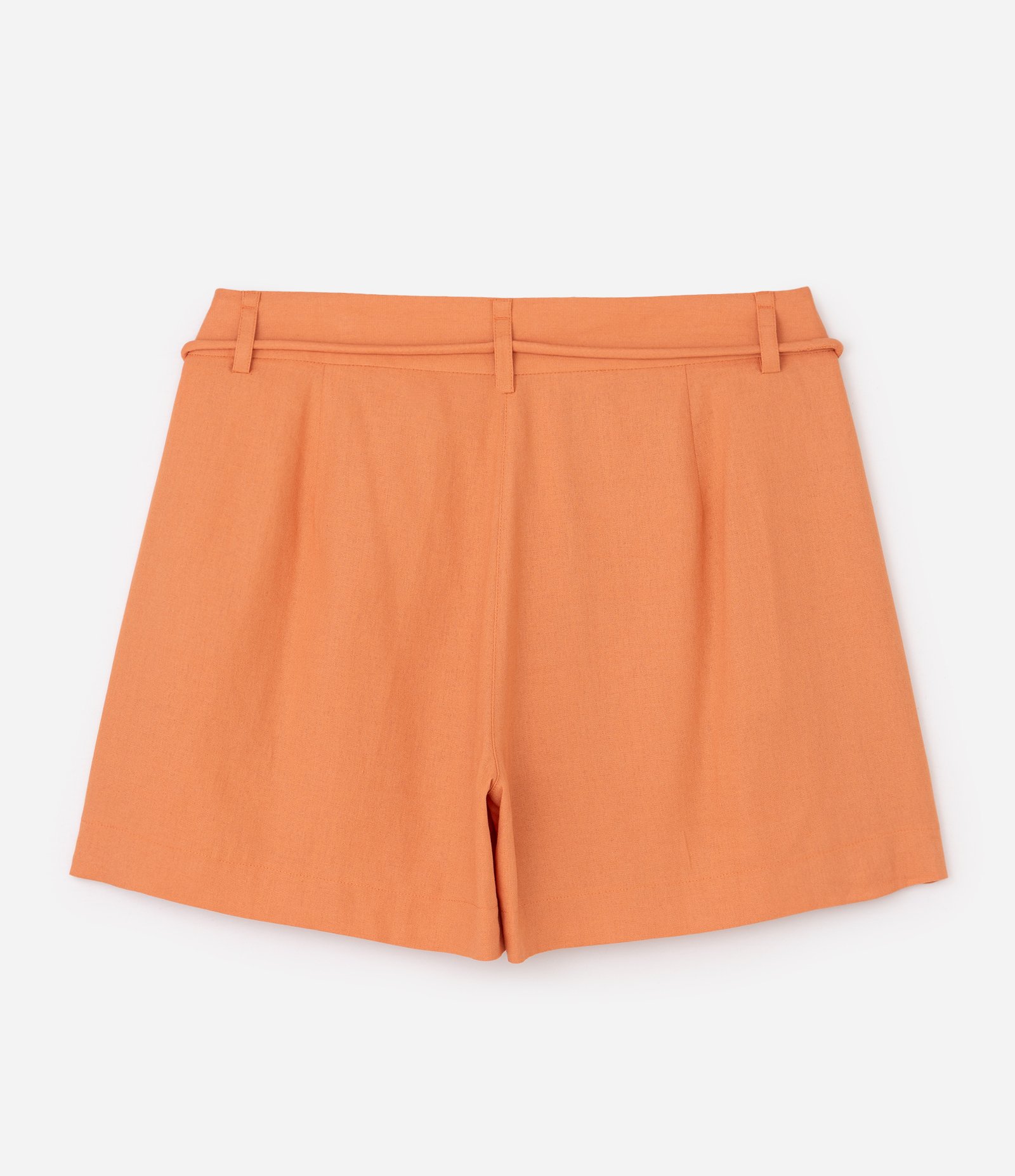 Bermuda em Viscose com Cós Alto Curve & Plus Size Laranja 6