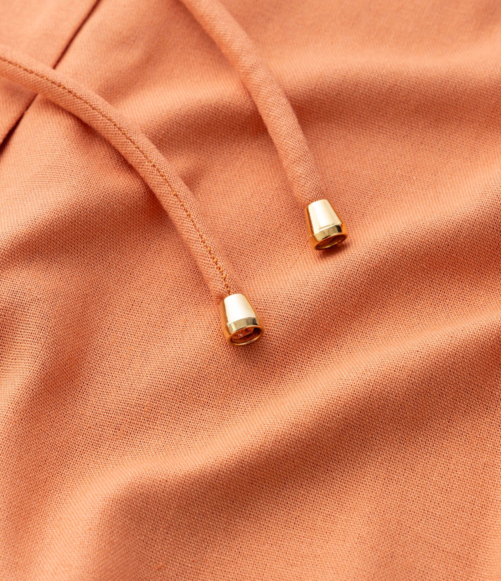 Bermuda em Viscose com Cós Alto Curve & Plus Size Laranja 7
