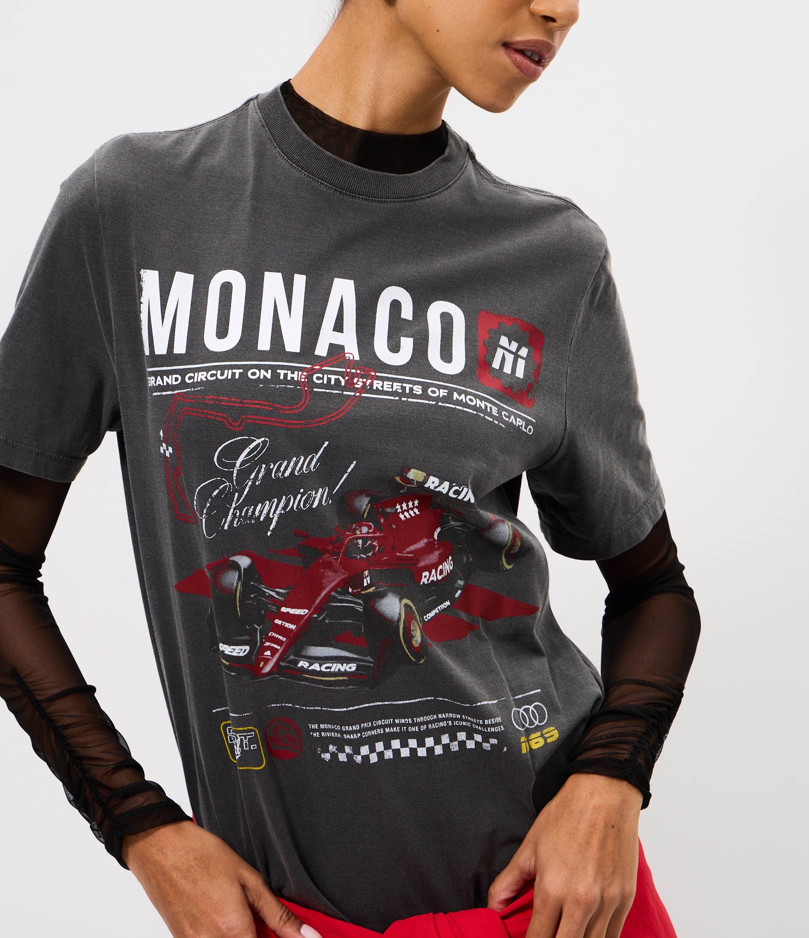 Camiseta Monaco Estampa Carro Automobilismo Preto 3