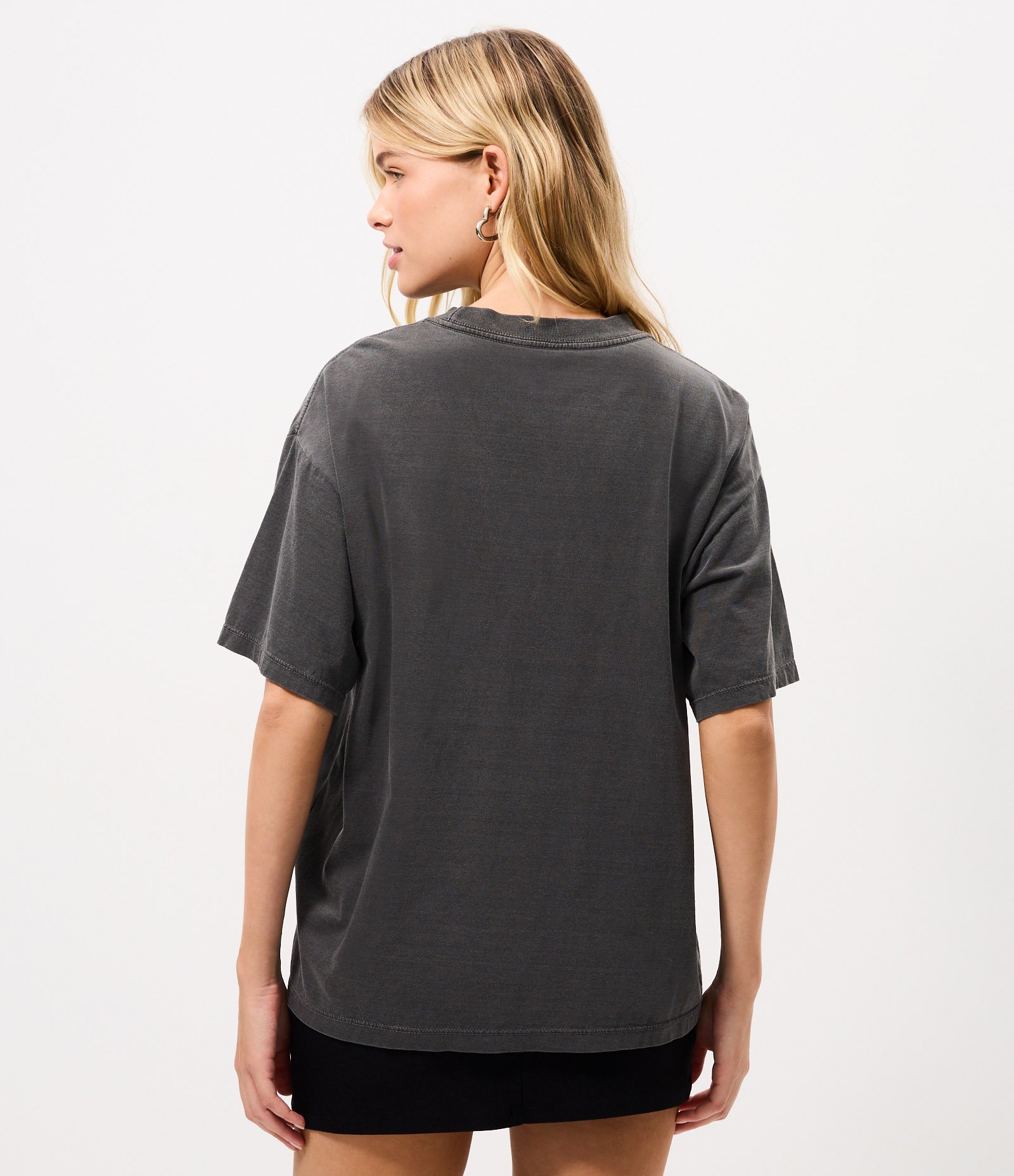 Camiseta Boxy Ronaldinho com Efeito Estonado Preto 5