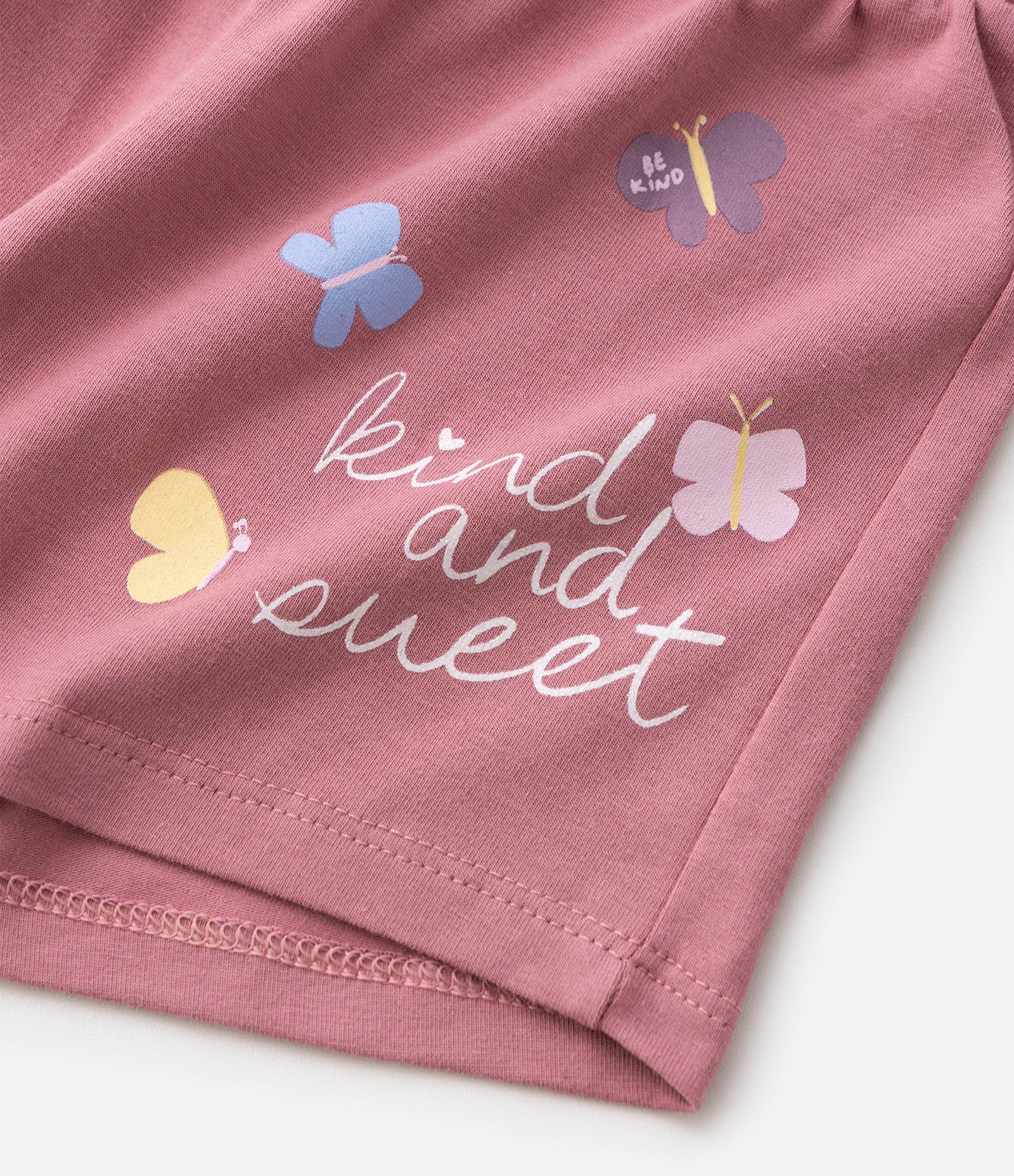 Short Clochard Infantil com Estampa Borboletas – Tam 1 a 6 Anos Rosa 5