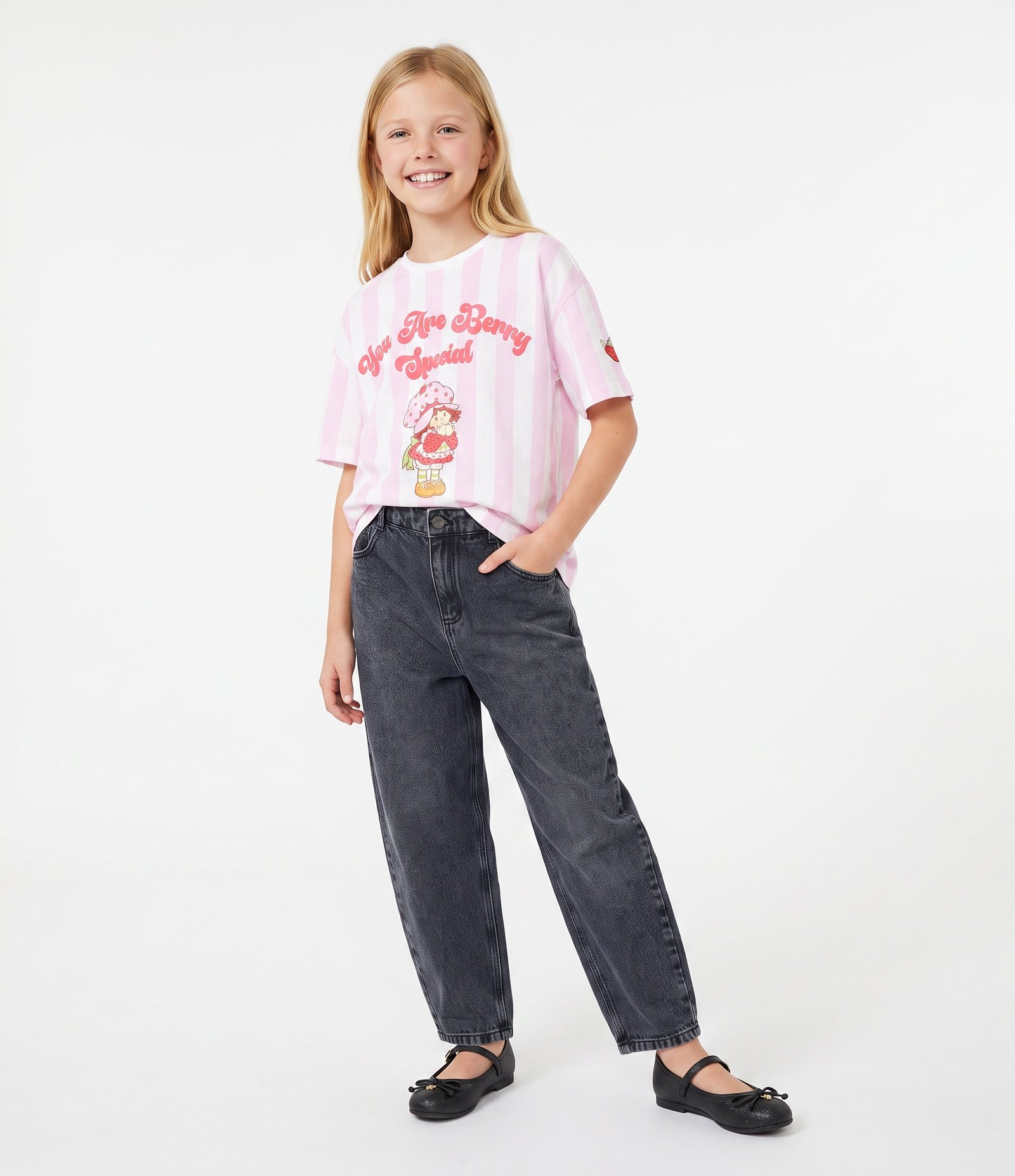 Calca Jeans Infantil Rasgos Frontais - Tam 5 a 16 anos Azul 1