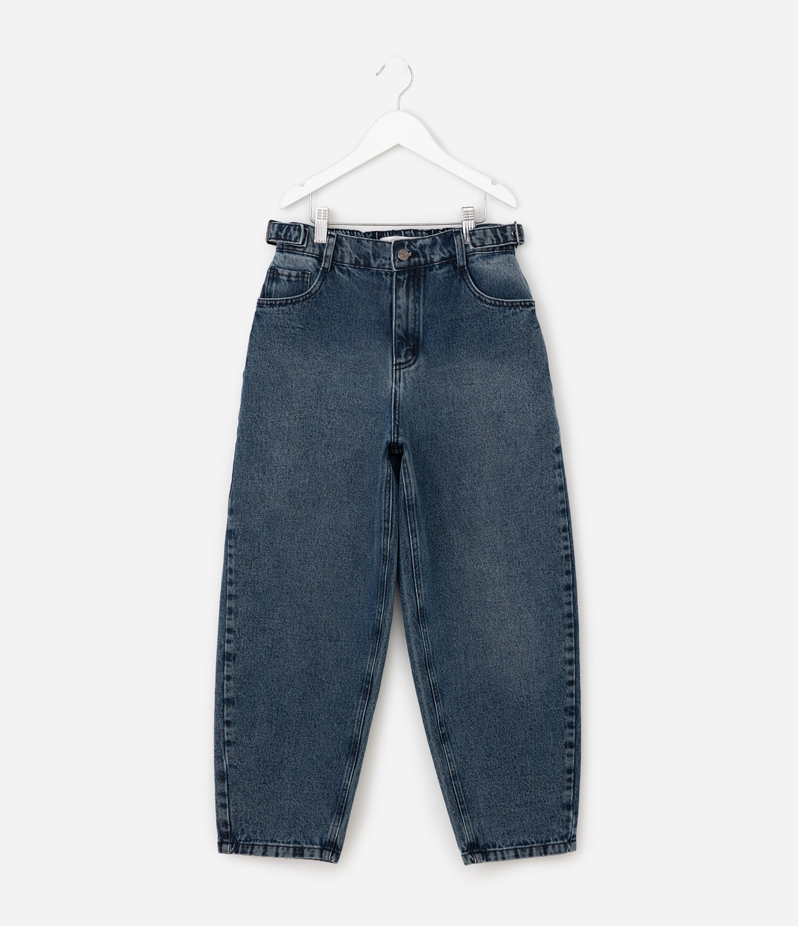 Calca Jeans Infantil Rasgos Frontais - Tam 5 a 16 anos Azul 2