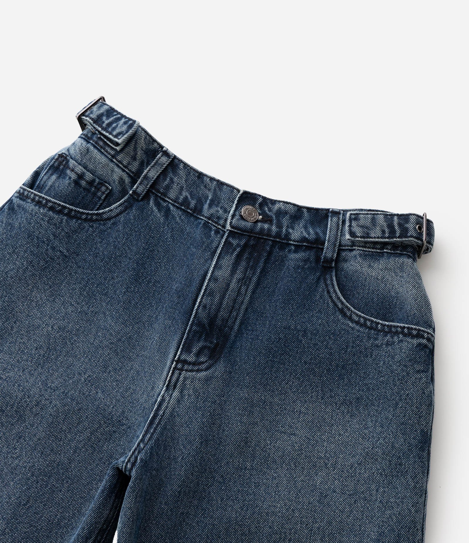 Calca Jeans Infantil Rasgos Frontais - Tam 5 a 16 anos Azul 5