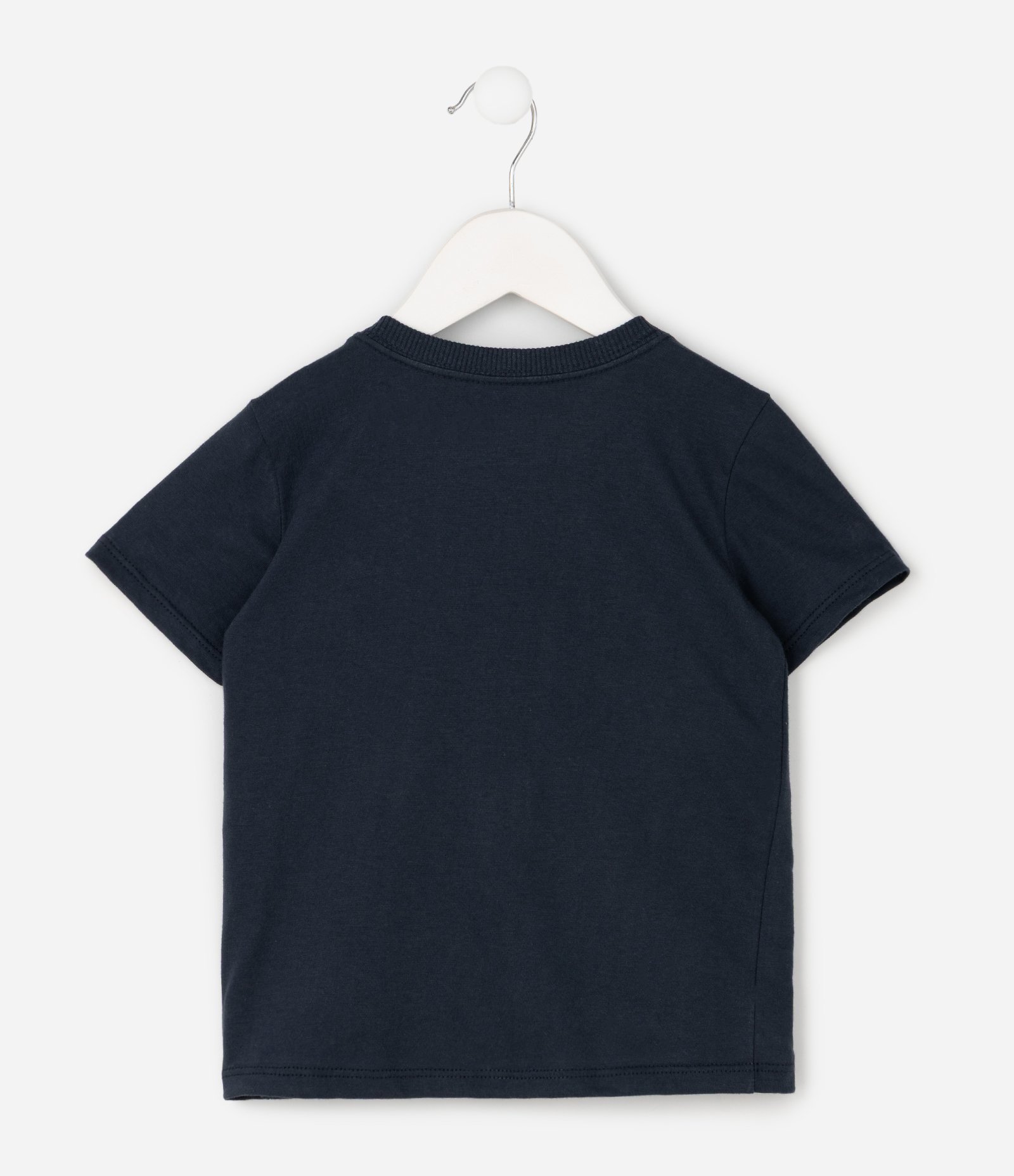 Camiseta Infantil com Estampa Trator Dig It Crew – Tam 1 a 6 Anos Azul Escuro 3