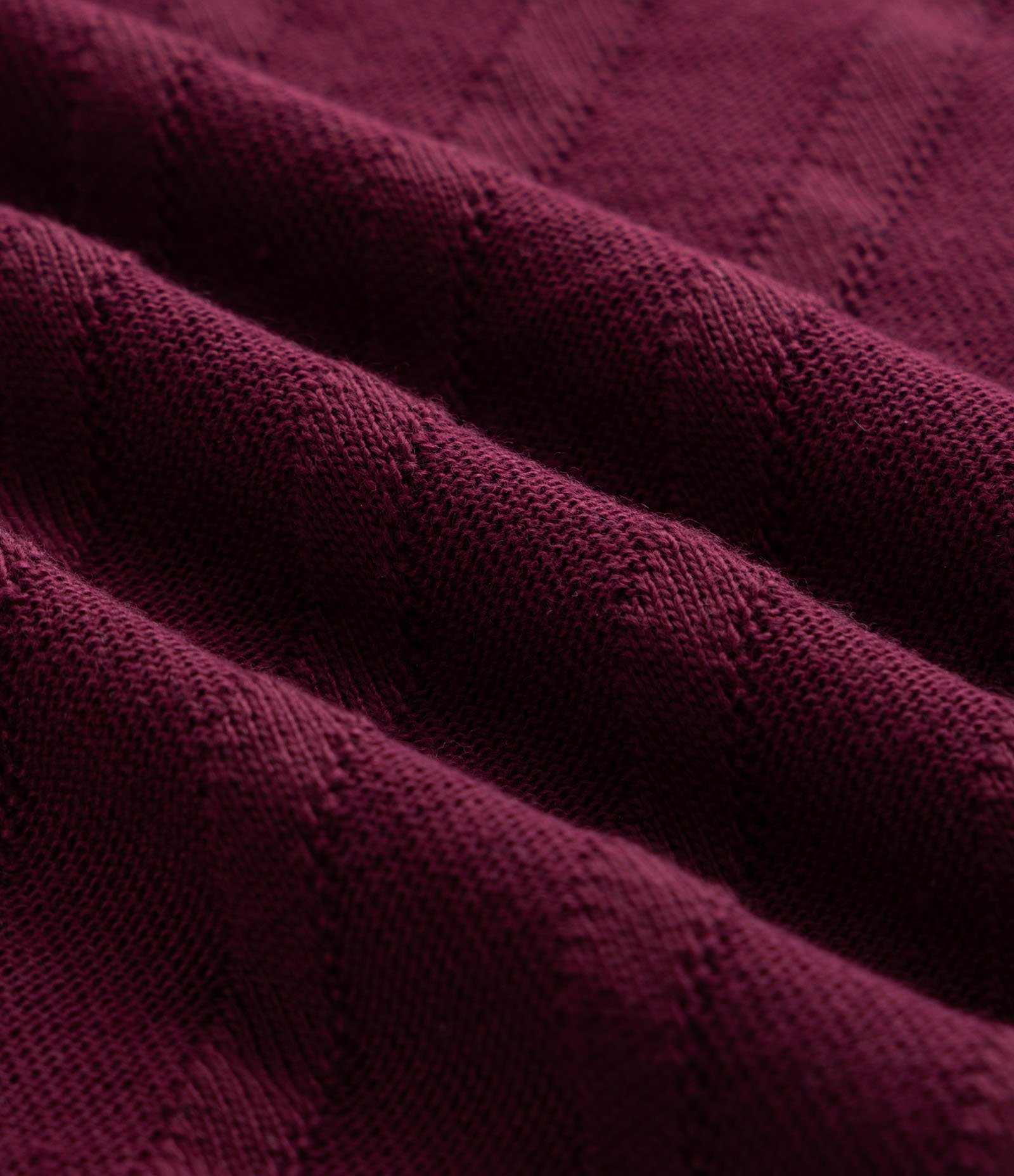 Camiseta em Tricô com Listras Diagonais Bordô 7