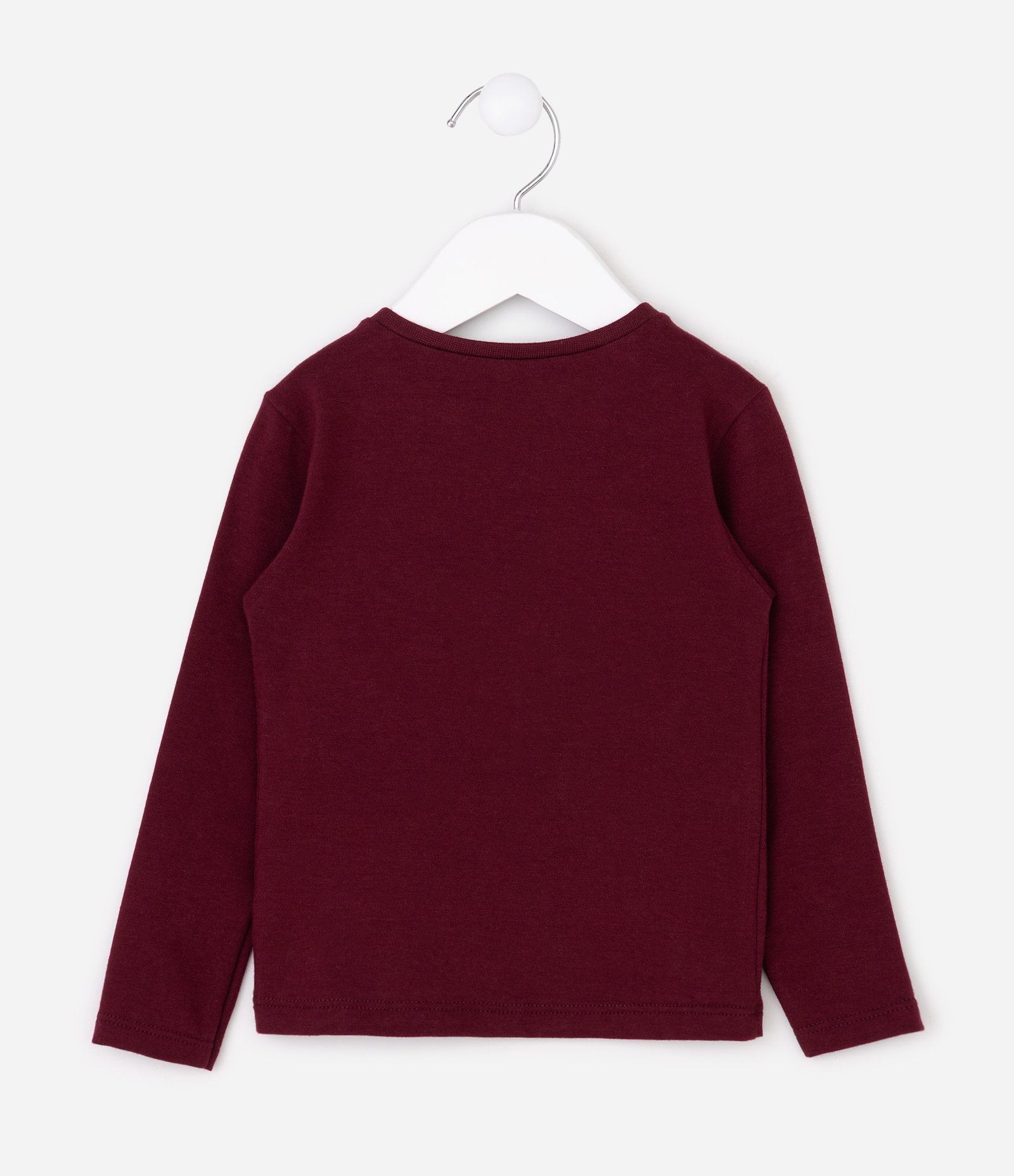 Camiseta Infantil Em Algodão Laço Cereja - Tam 1 a 6 Anos Vermelho 2