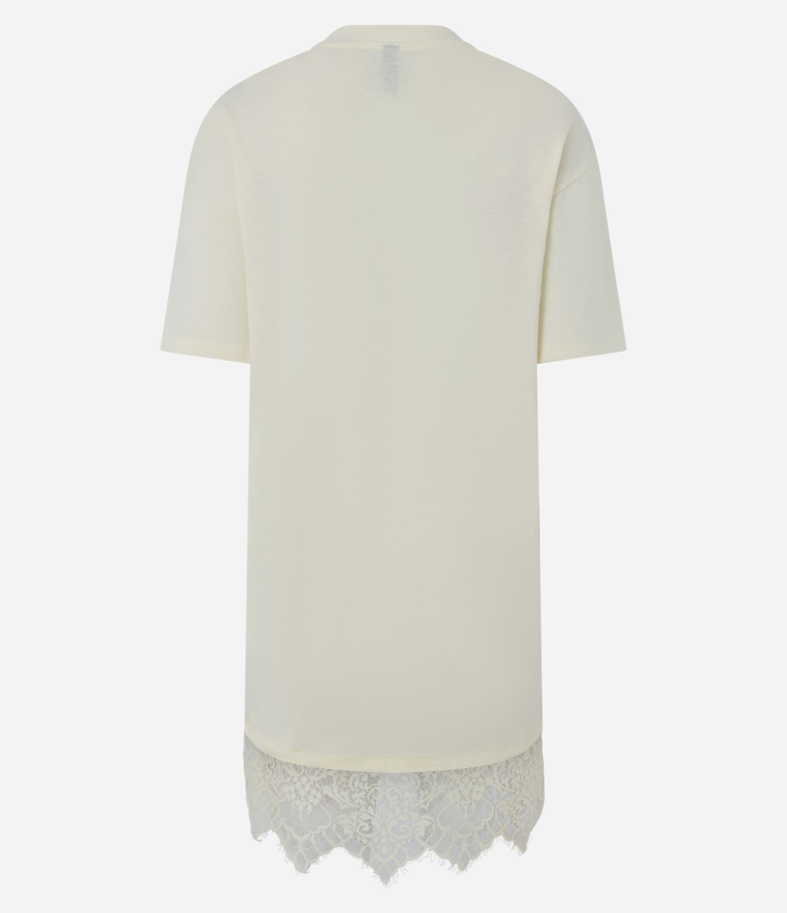 Vestido Reto em Algodão com Renda na Barra Amarelo 7