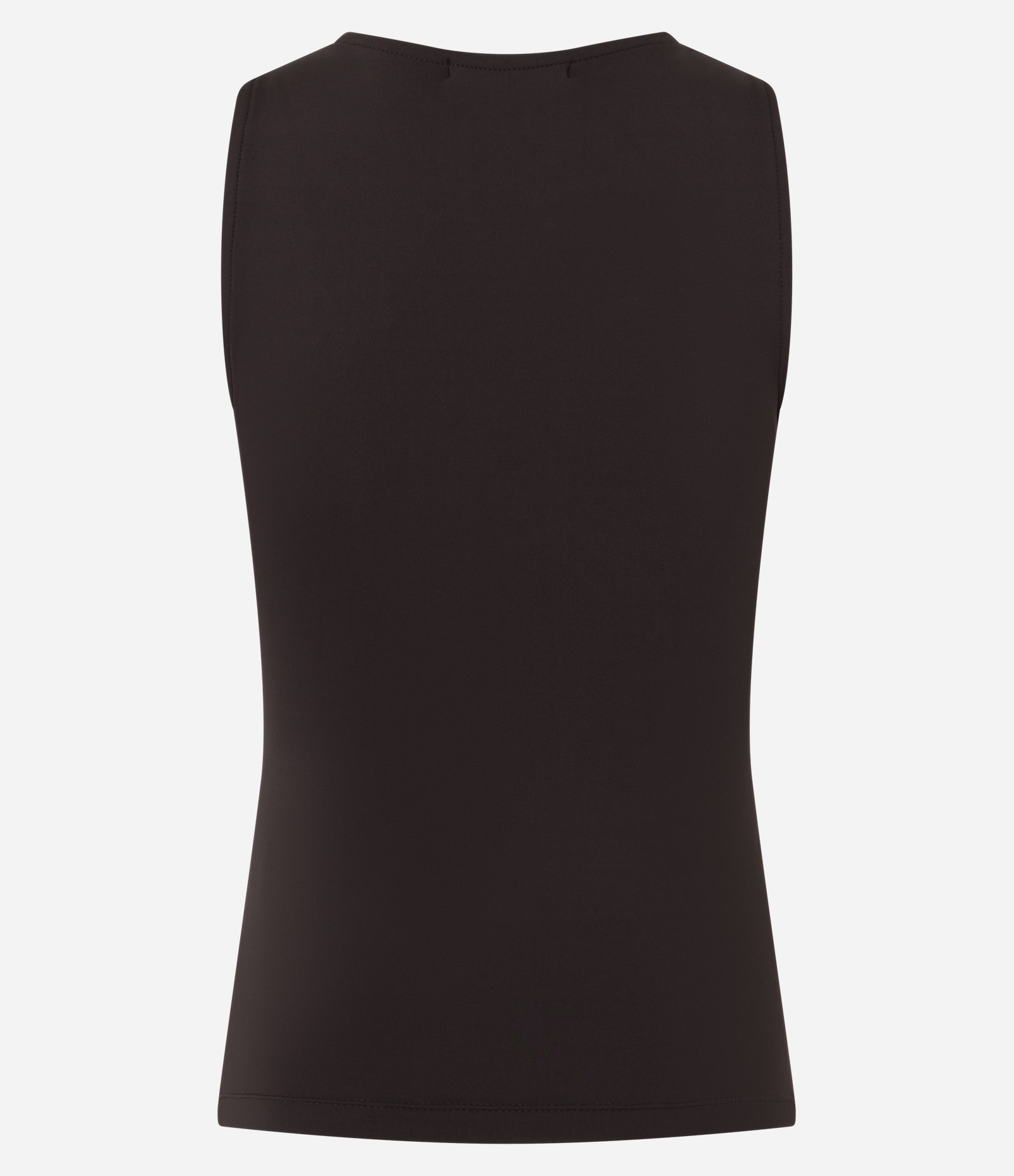 Blusa em Poliamida com Gola Redonda Marrom 3