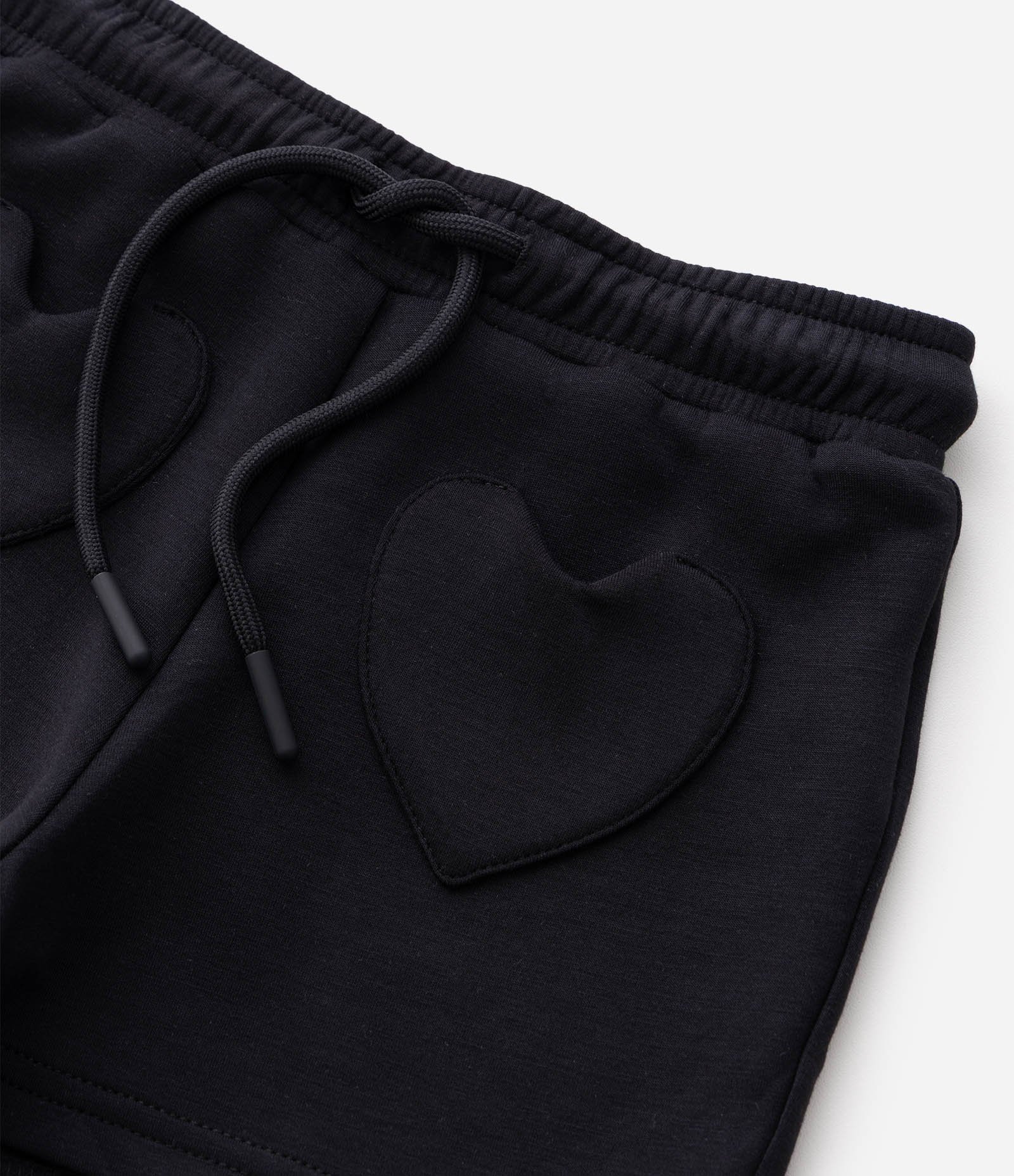 Short Runner Infantil em Modal com Bolsos de Coração – Tam 1 a 6 Anos Preto 5