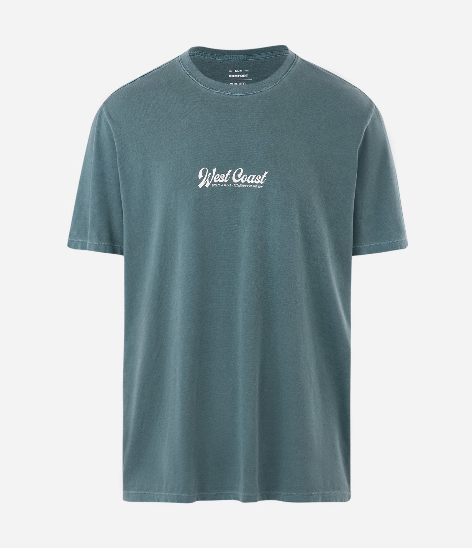 Camiseta Comfort West Coast Estonada Verde 4