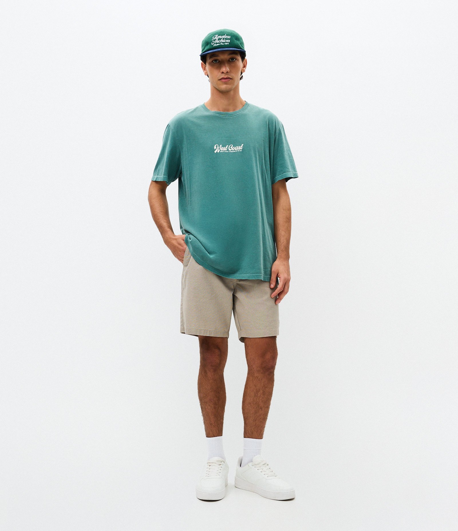 Camiseta Comfort West Coast Estonada Verde 2