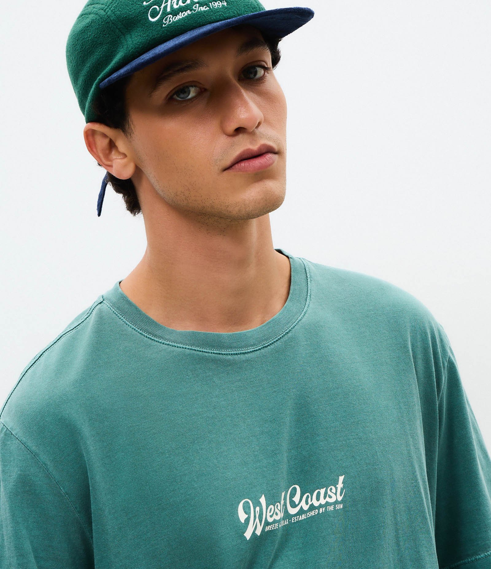 Camiseta Comfort West Coast Estonada Verde 3