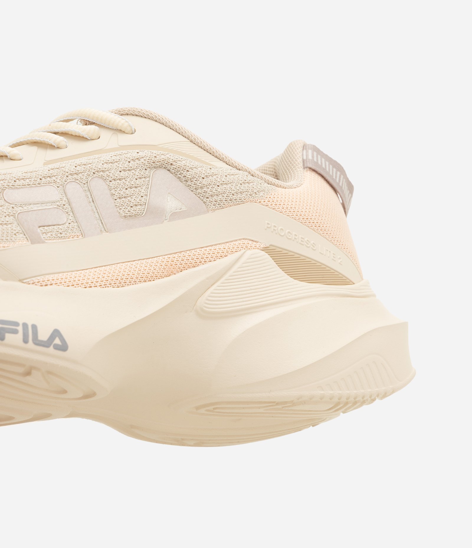Tênis Jogging Esportivo Fila Progress Lite 2 Bege 2