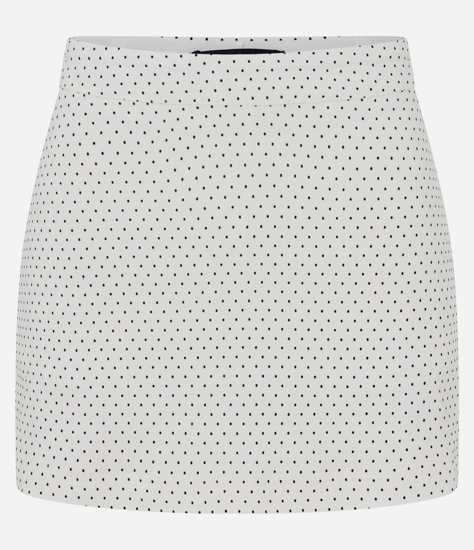 Mini Short Saia em Bengaline com Estampa Poá Branco 5