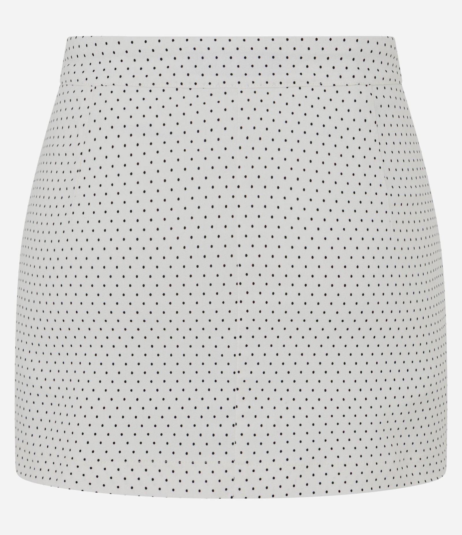 Mini Short Saia em Bengaline com Estampa Poá Branco 6