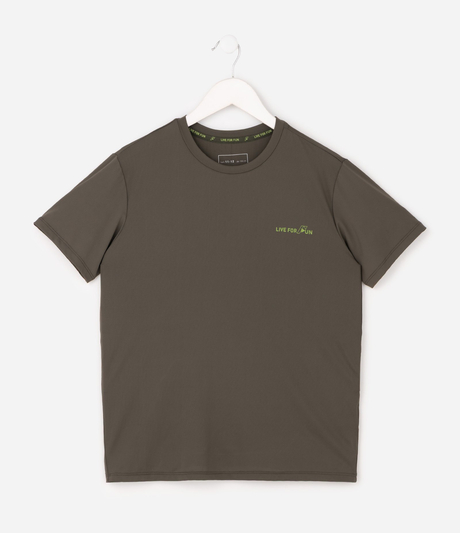 Camiseta Infantil Dry em Poliamida - Tam 5 a 14 Anos Verde 3