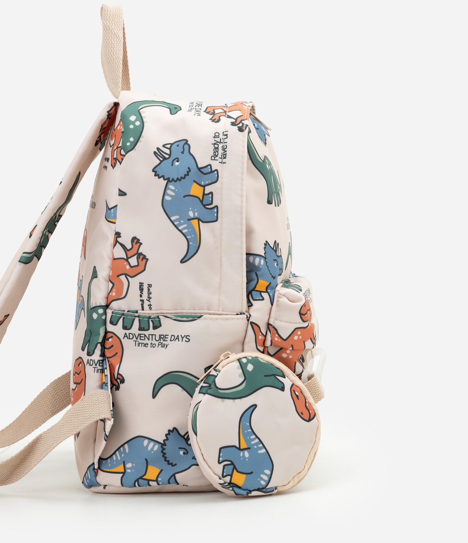 Mochila Infantil Accessories Estampa Dinossauros -Tam Único Off White 2