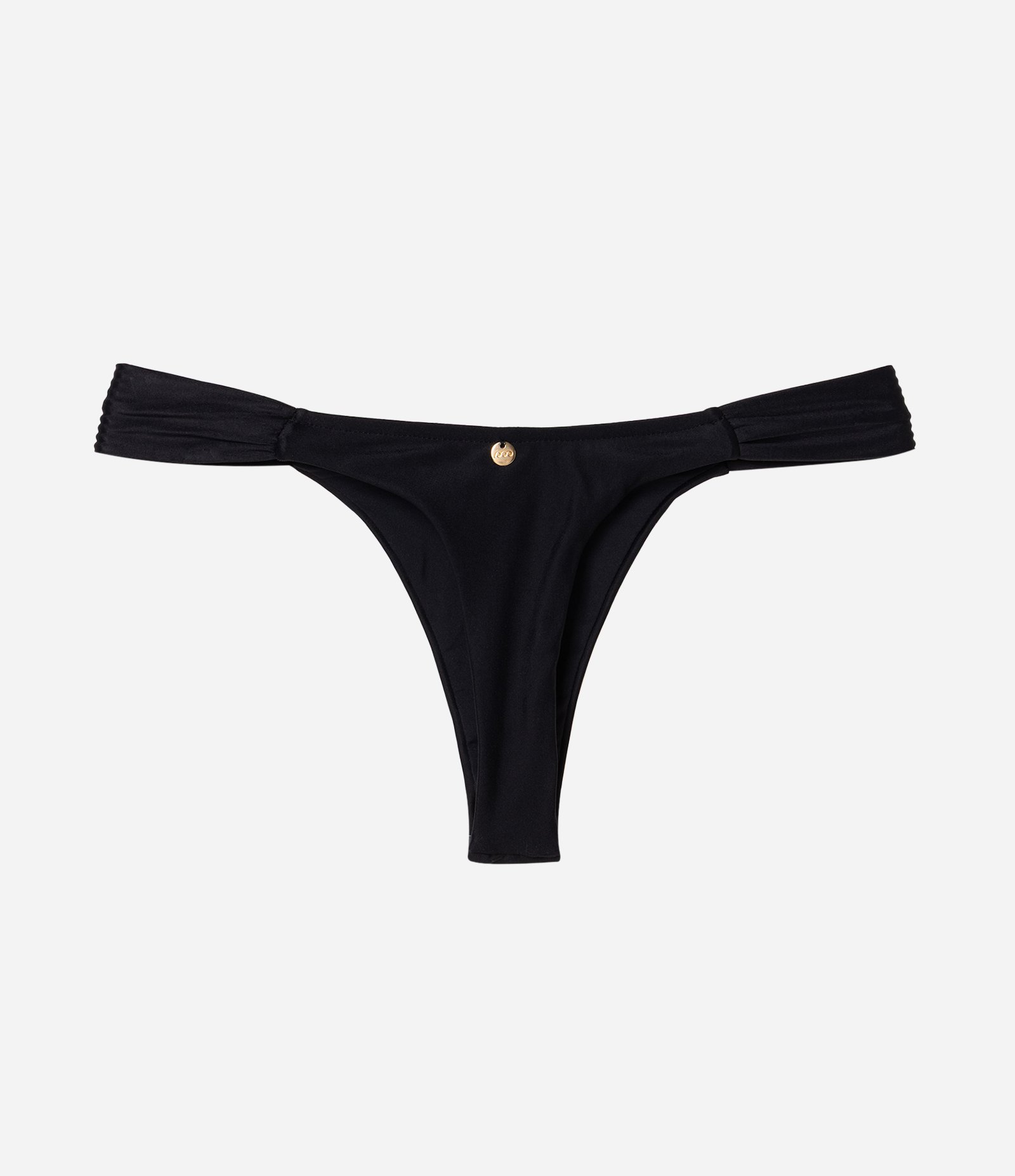 Biquini Calcinha Asa Delta com Lateral Drapeada Preto 6
