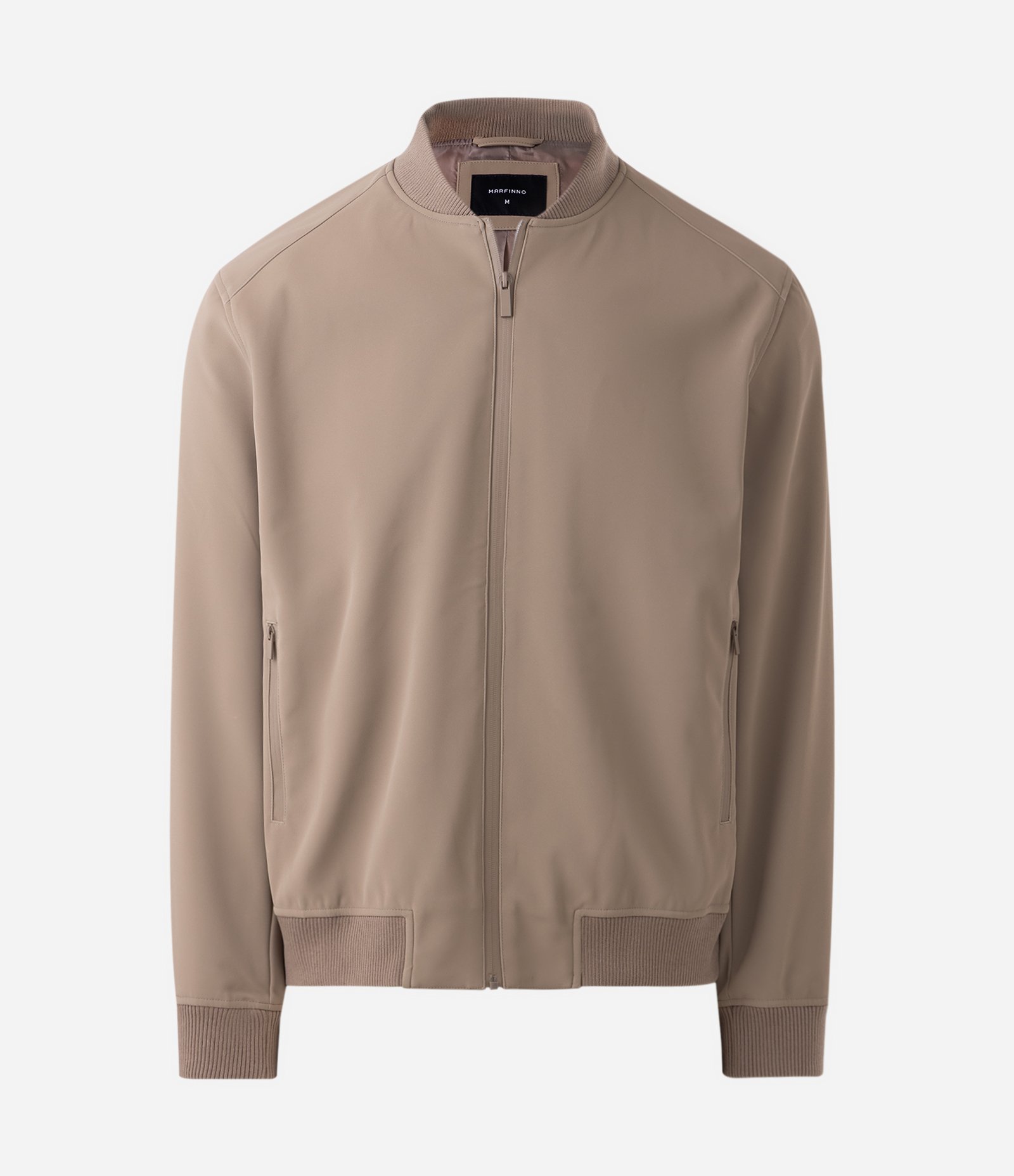 Jaqueta Bomber com Bolso Interno e Textura Emborrachada Marrom 1